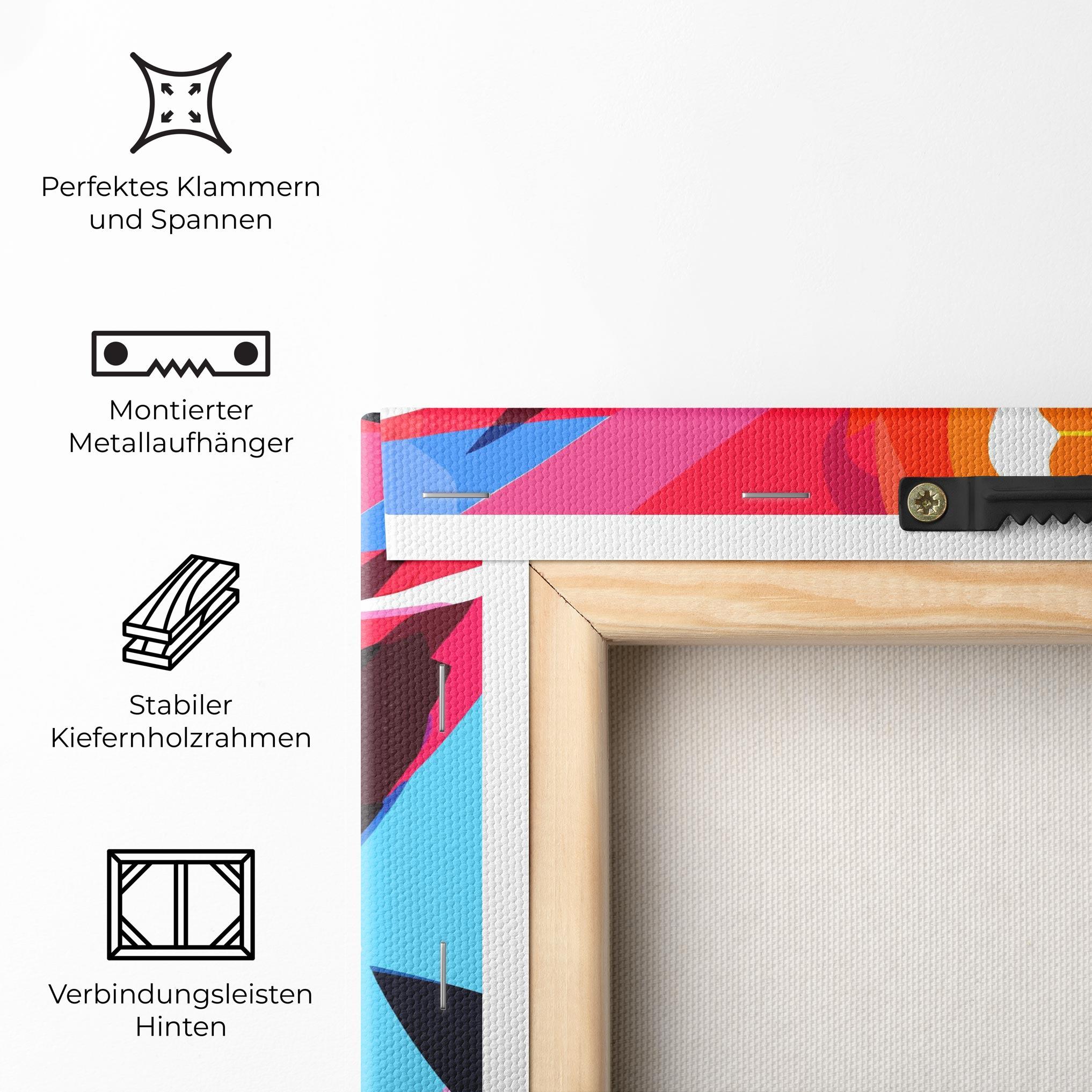 Leinwandbild Red Cocktail Art mockup 5