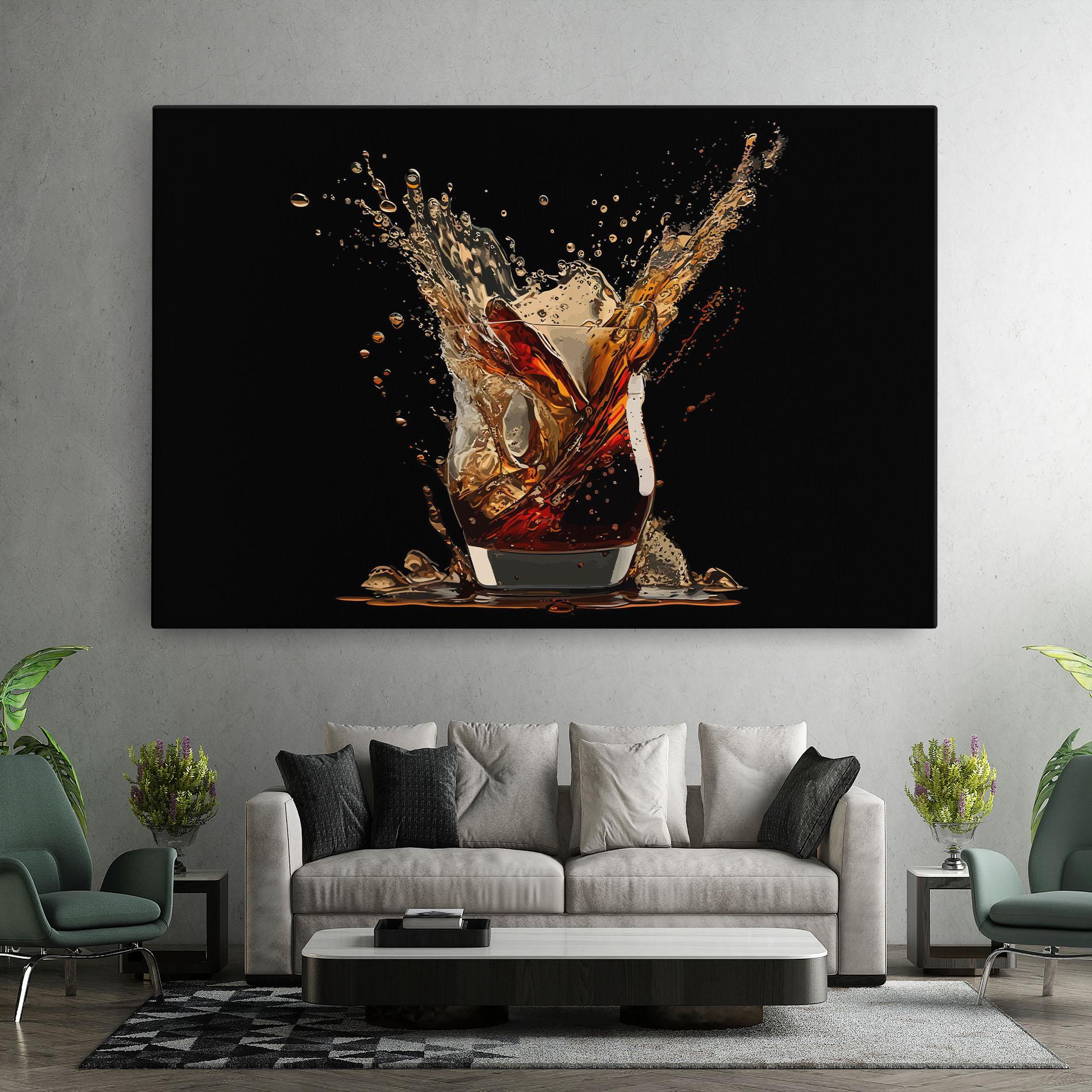 Leinwandbild Cola Splash mockup 7