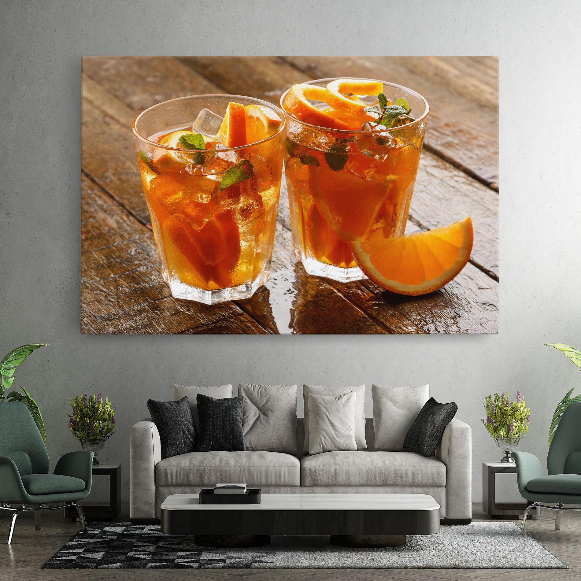 Leinwandbild Orange Lemonade mockup 7