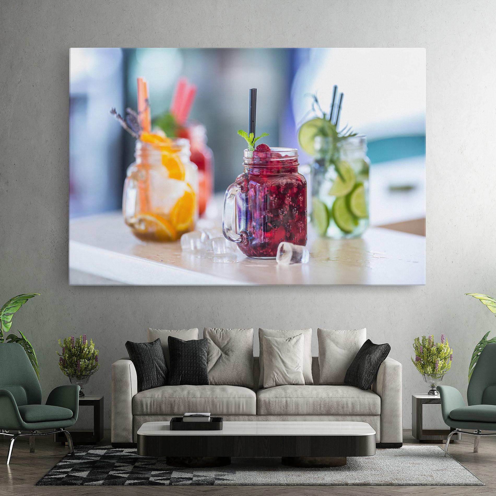 Leinwandbild Orange Lime Lemonades mockup 7