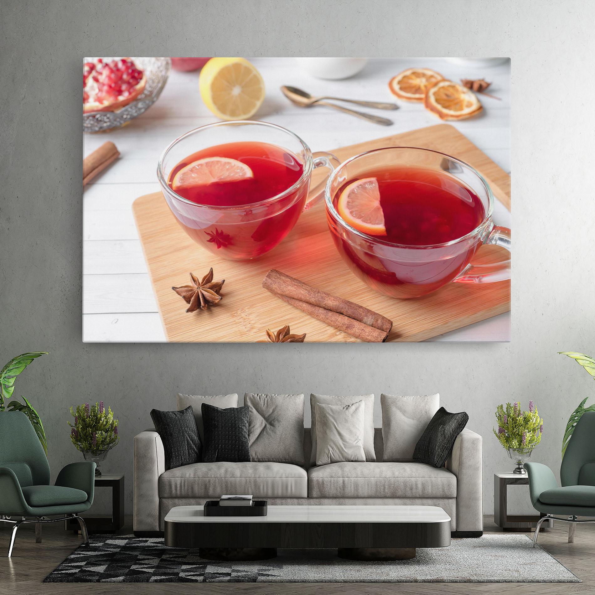 Leinwandbild Pomegranate Lemon mockup 7