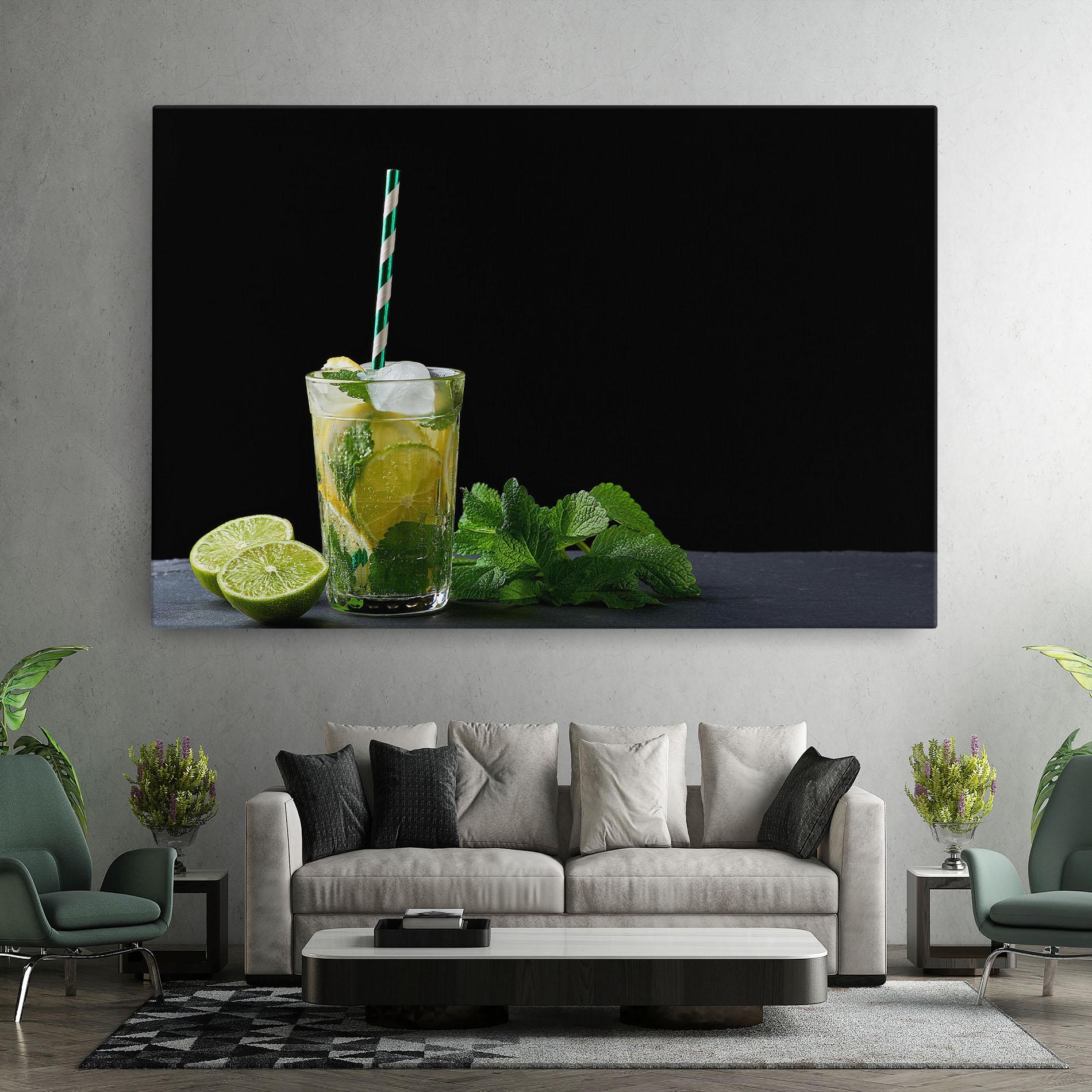 Leinwandbild Refreshing Drink mockup 7