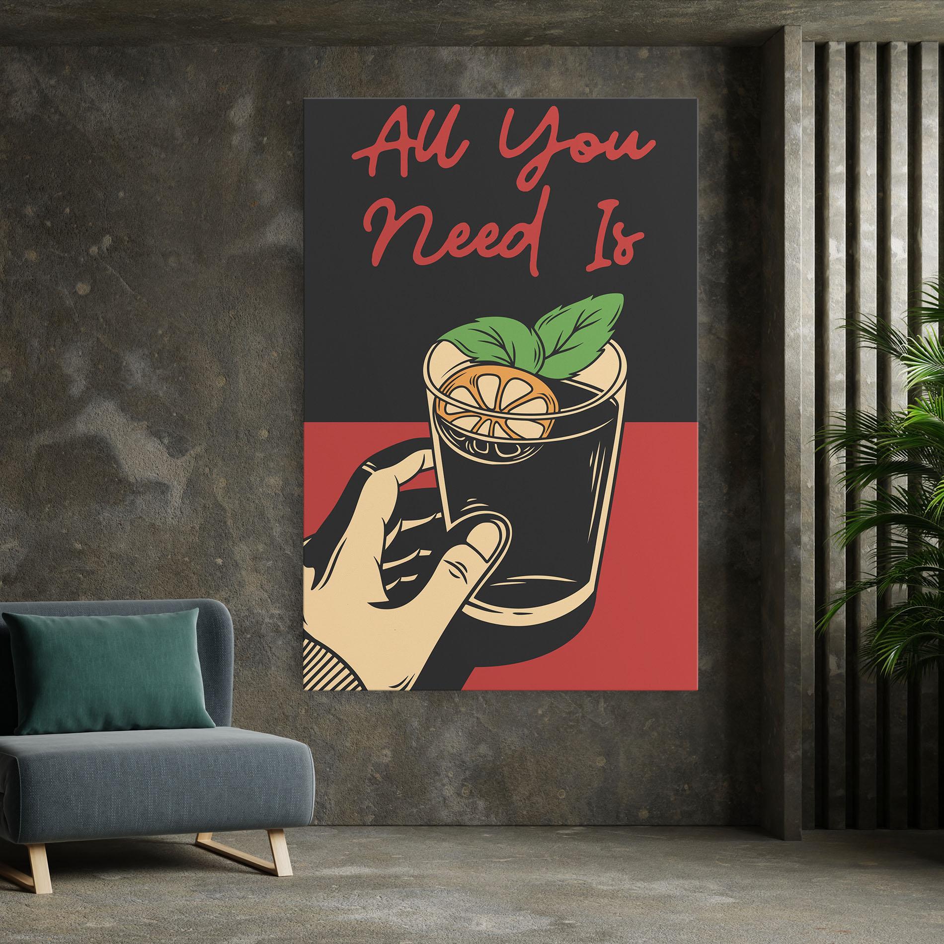 Leinwandbild All U Need mockup 7