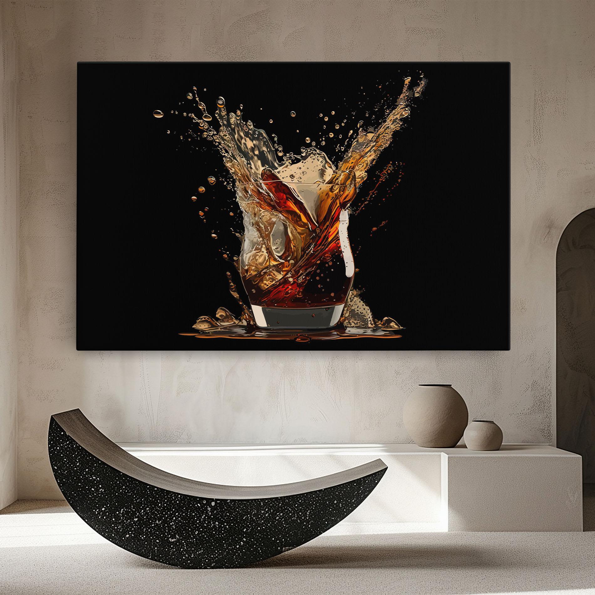Leinwandbild Cola Splash mockup 8