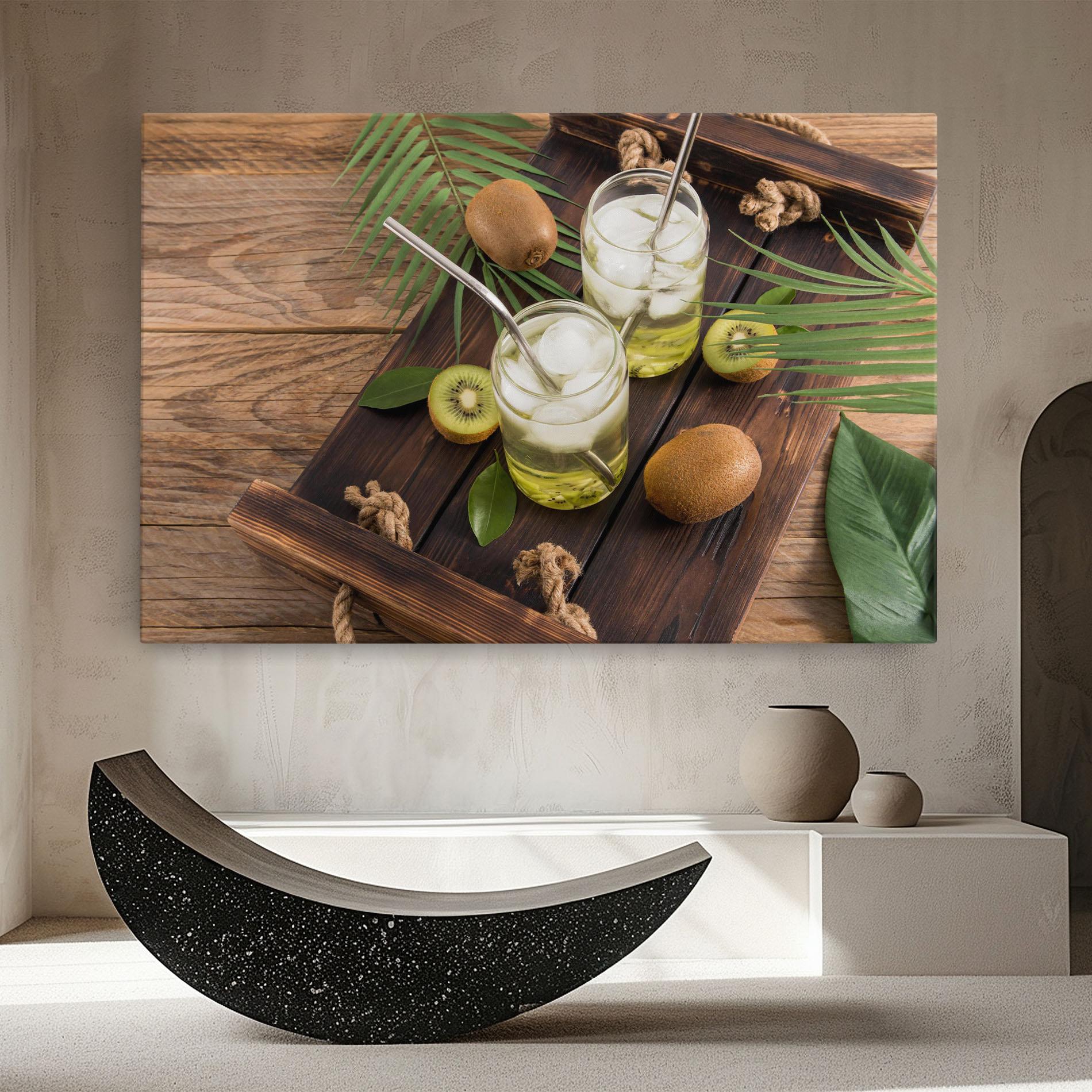 Leinwandbild Kiwi Drinks mockup 8