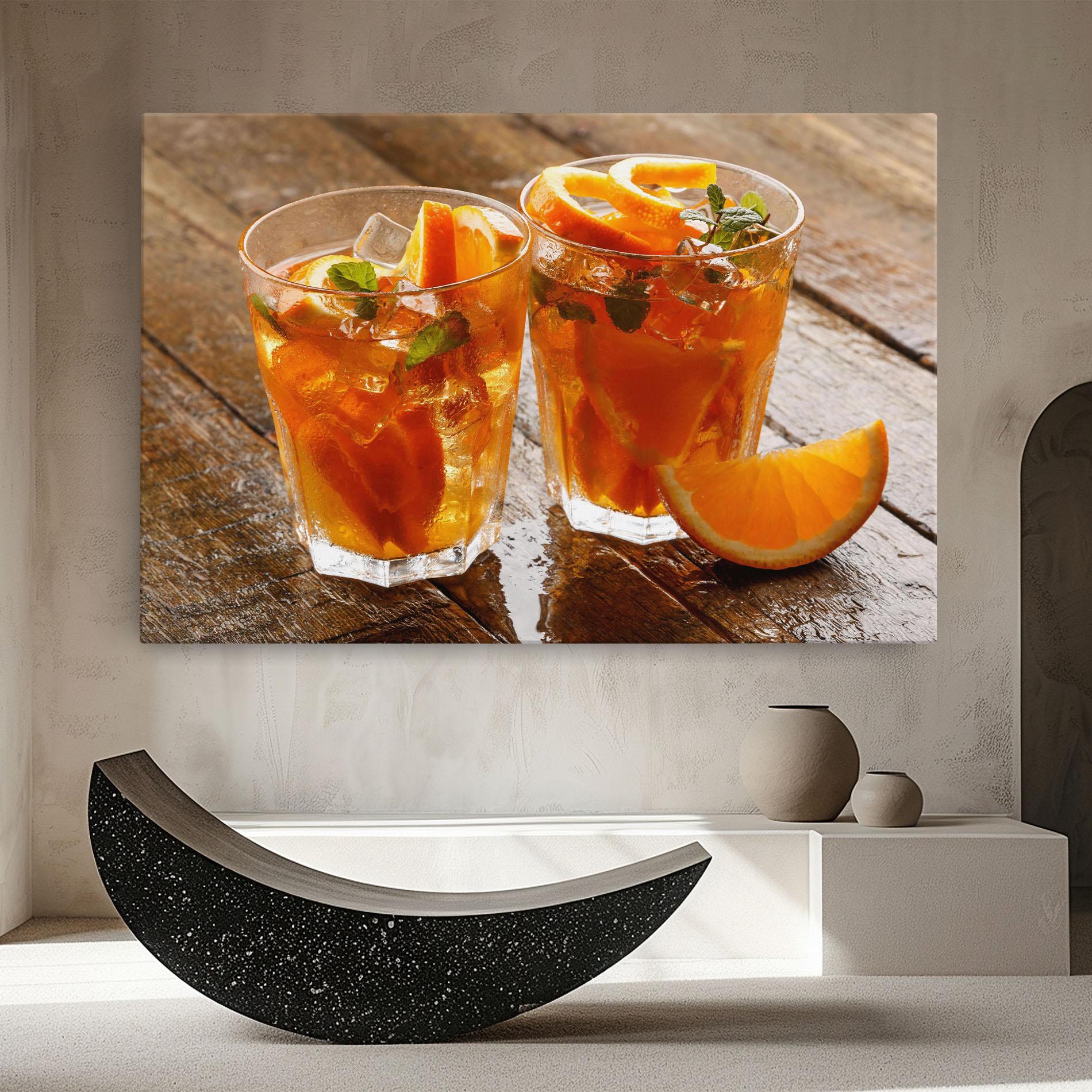 Leinwandbild Orange Lemonade mockup 8