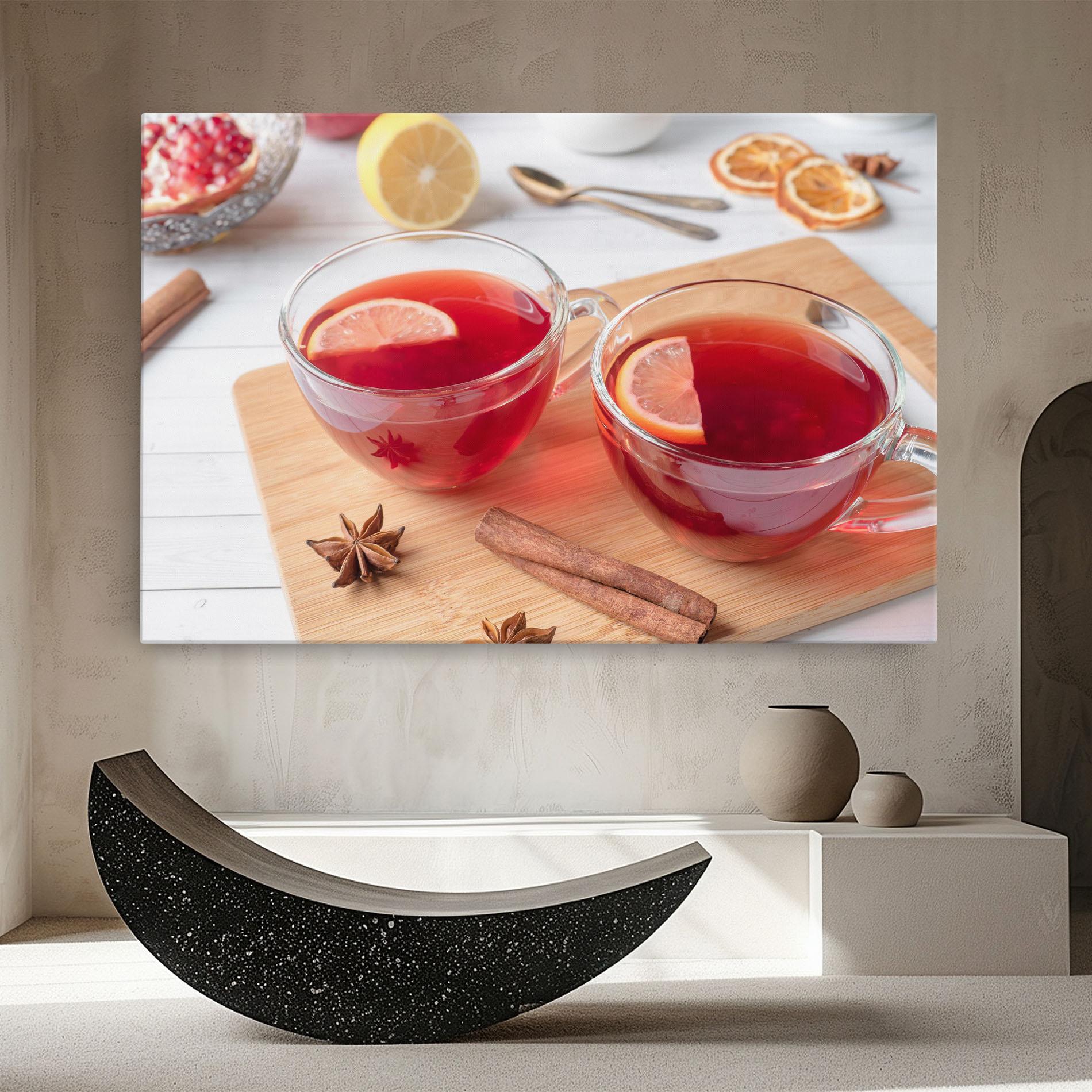 Leinwandbild Pomegranate Lemon mockup 8