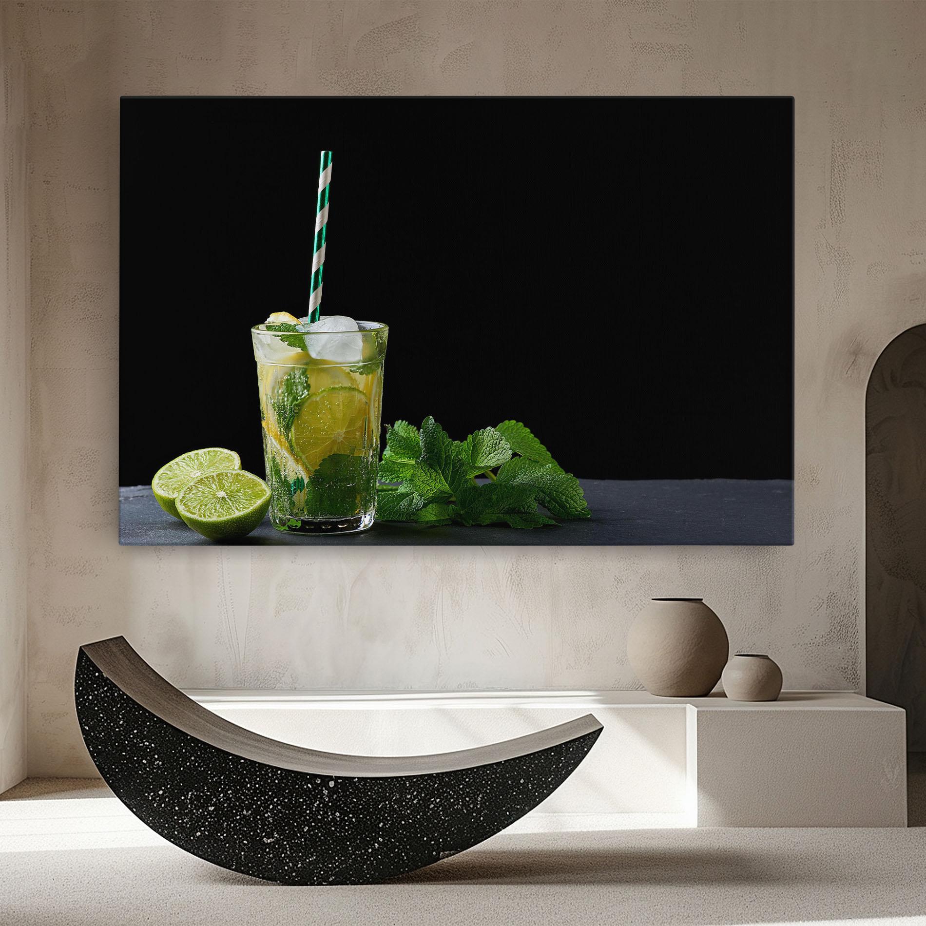 Leinwandbild Refreshing Drink mockup 8