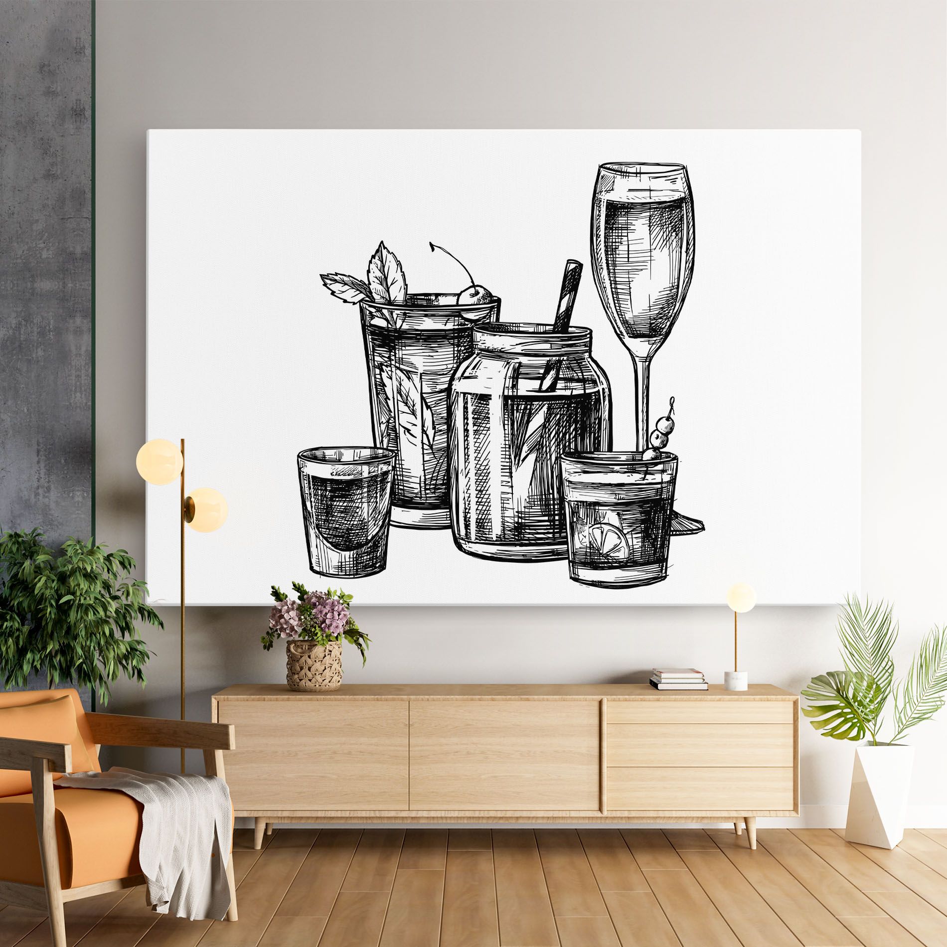 Black Line Drinks mockup 9