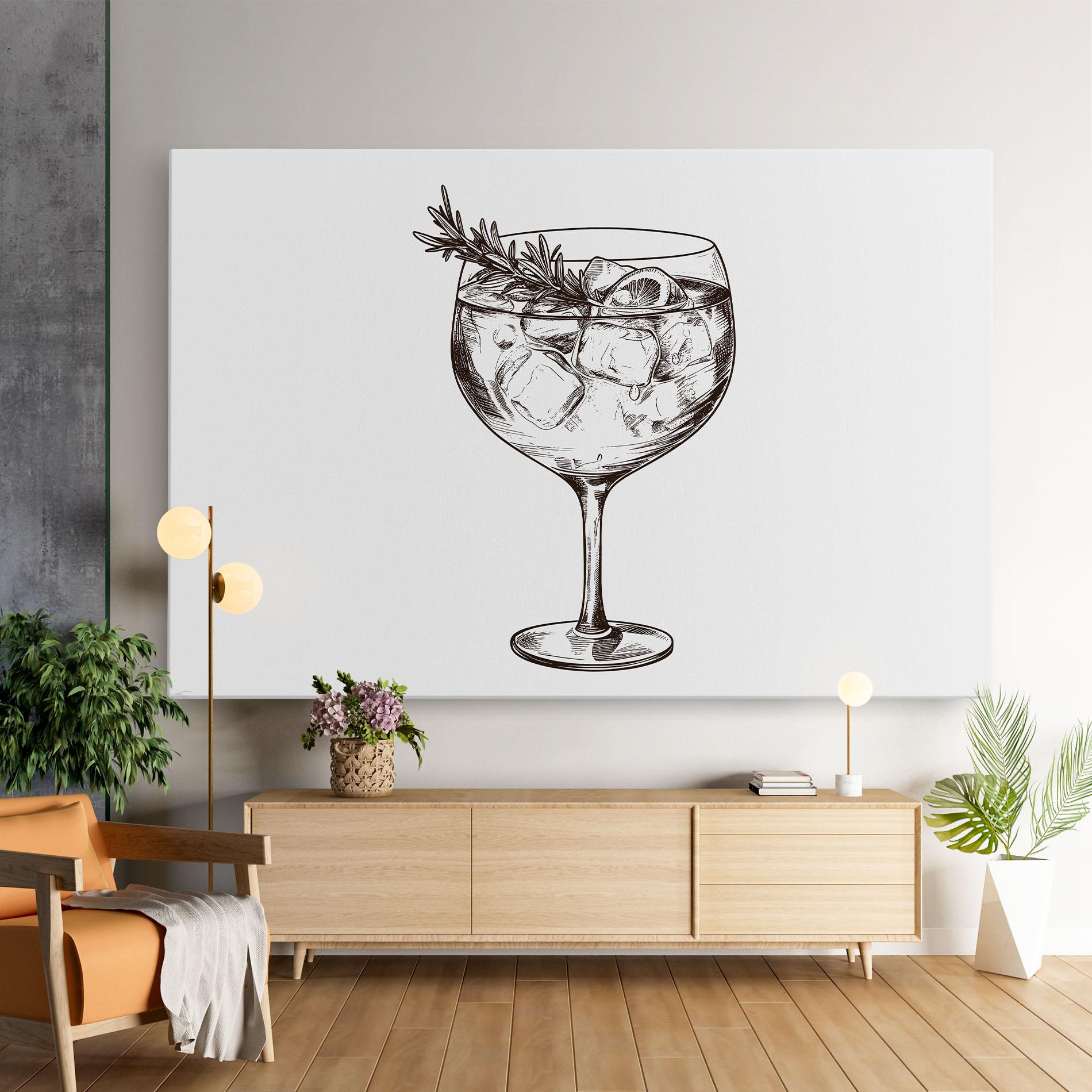 Leinwandbild Gintonic mockup 9