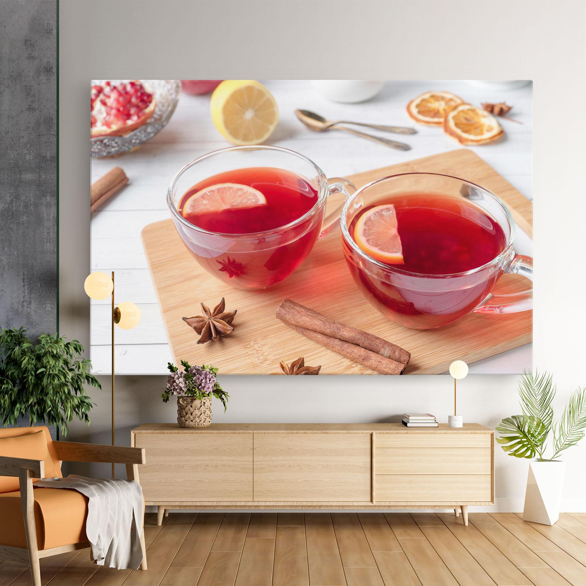 Leinwandbild Pomegranate Lemon mockup 9