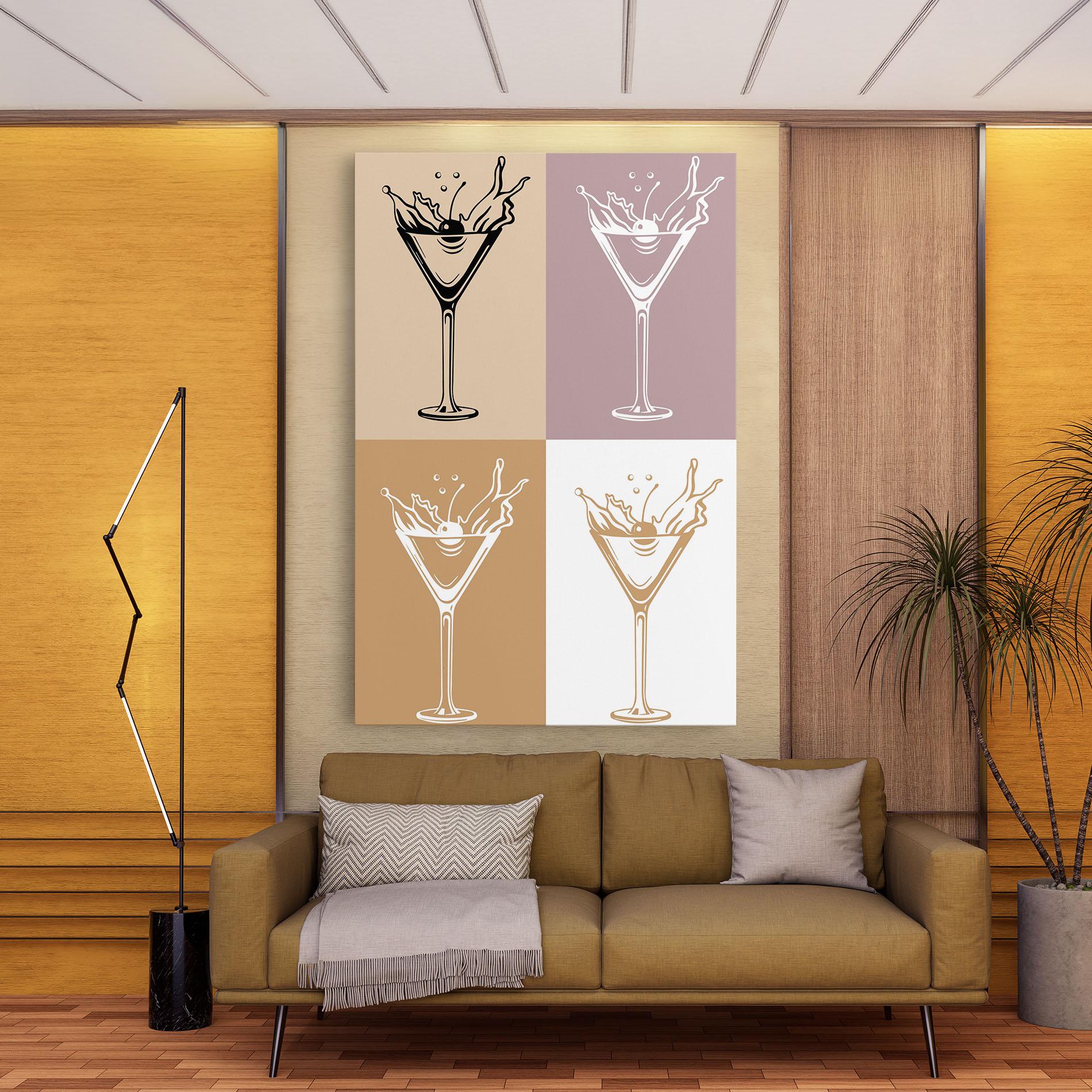 Leinwandbild Drinks Mix mockup 9