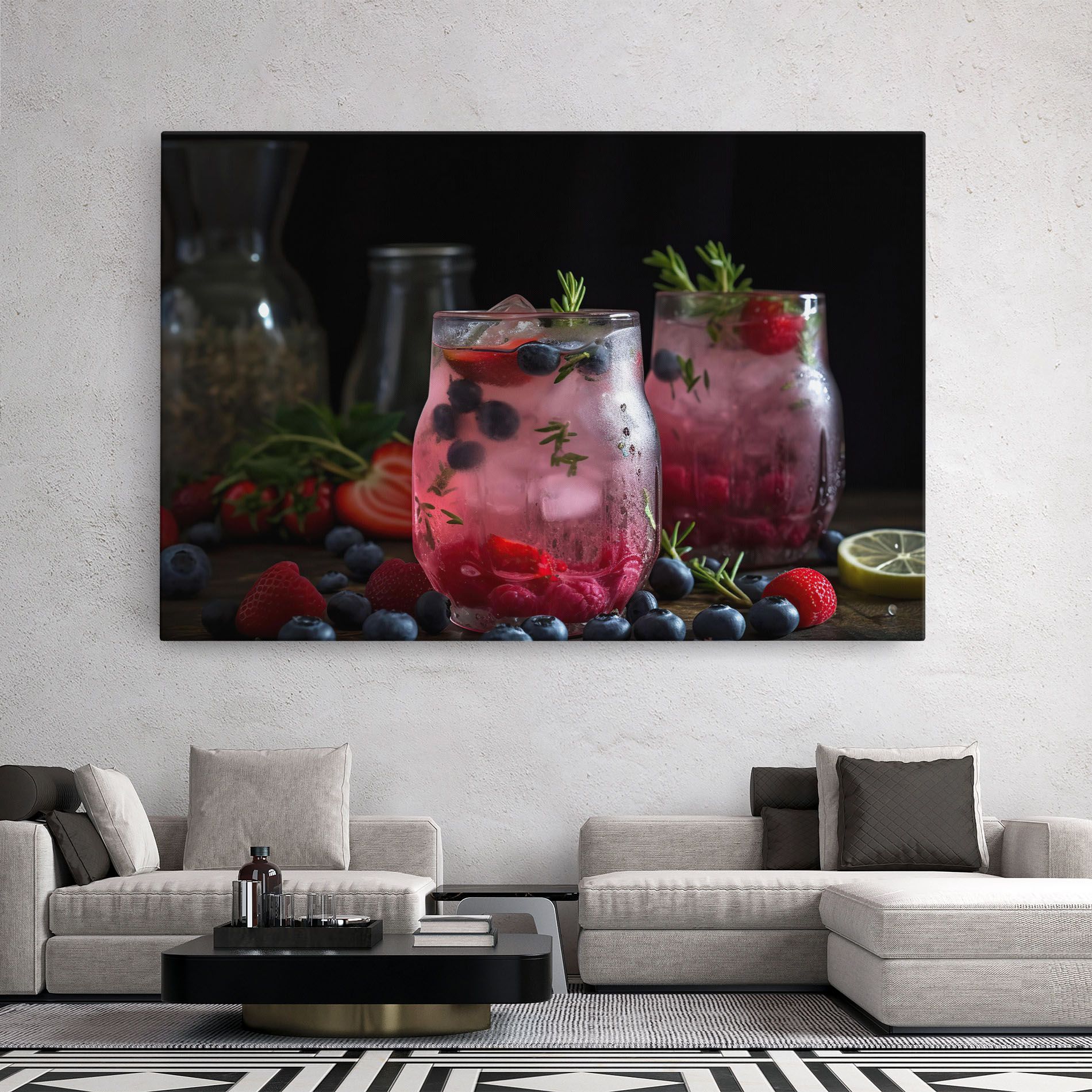 Berry Ice Drink mockup 2