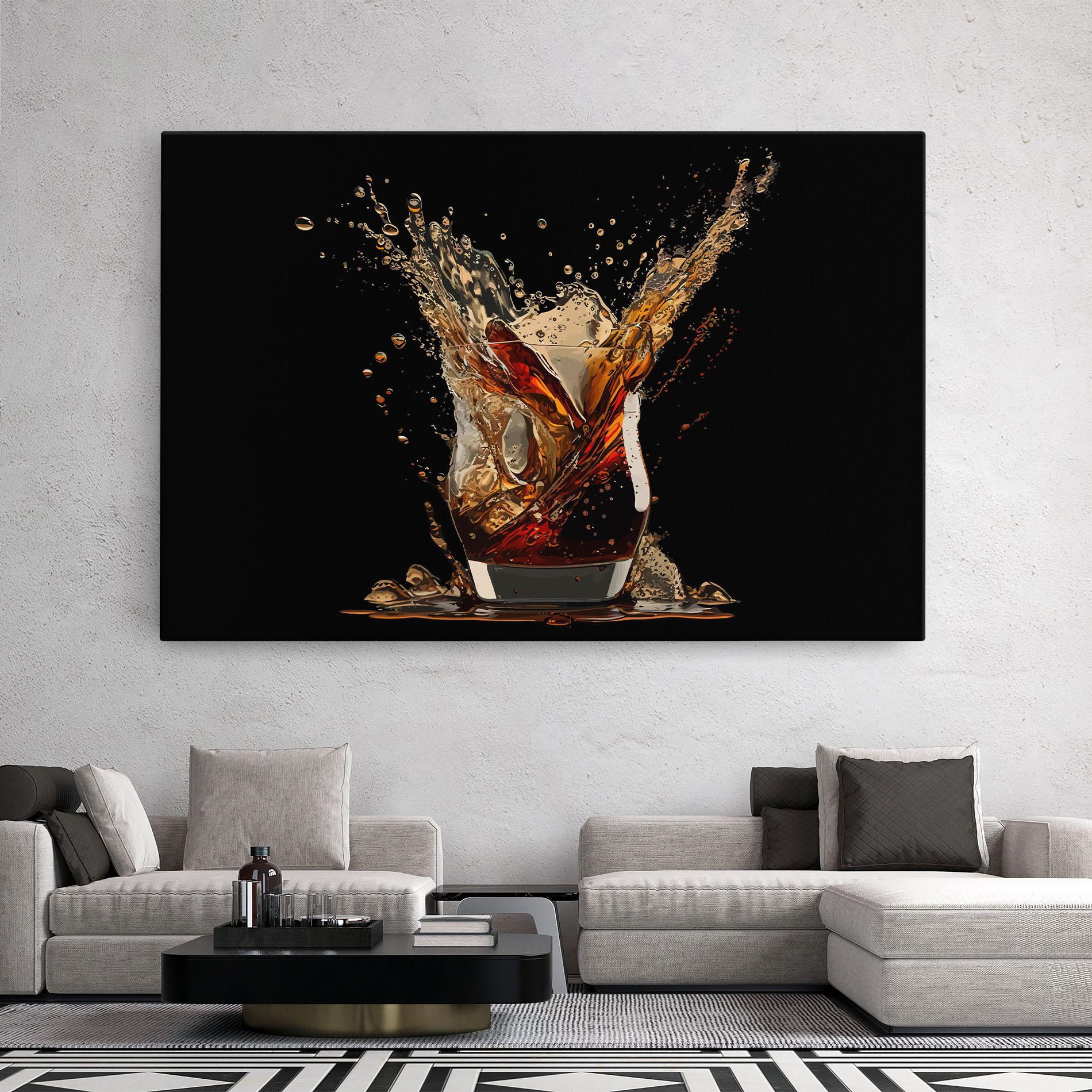 Leinwandbild Cola Splash mockup 2