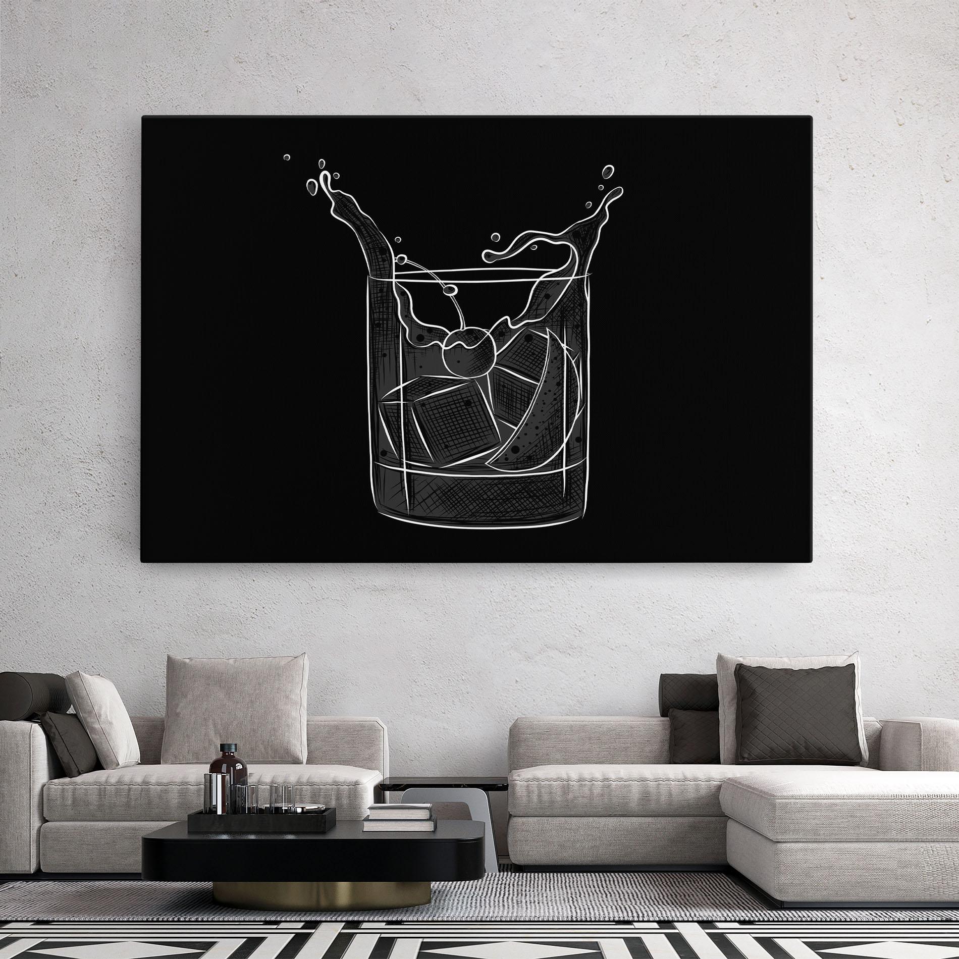 Leinwandbild Lime Drink mockup 2