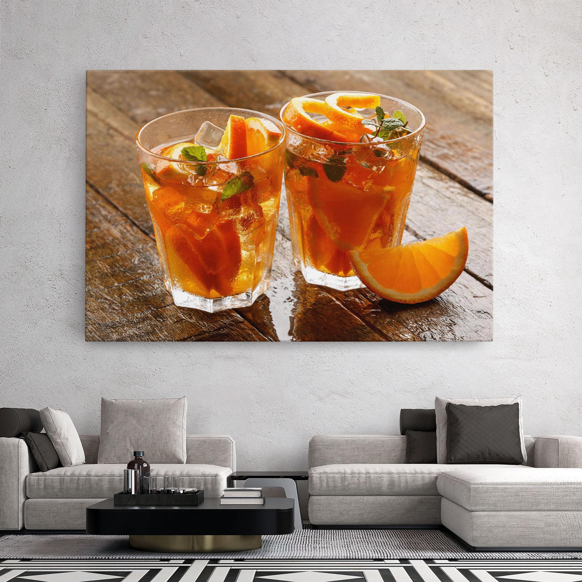 Leinwandbild Orange Lemonade mockup 2