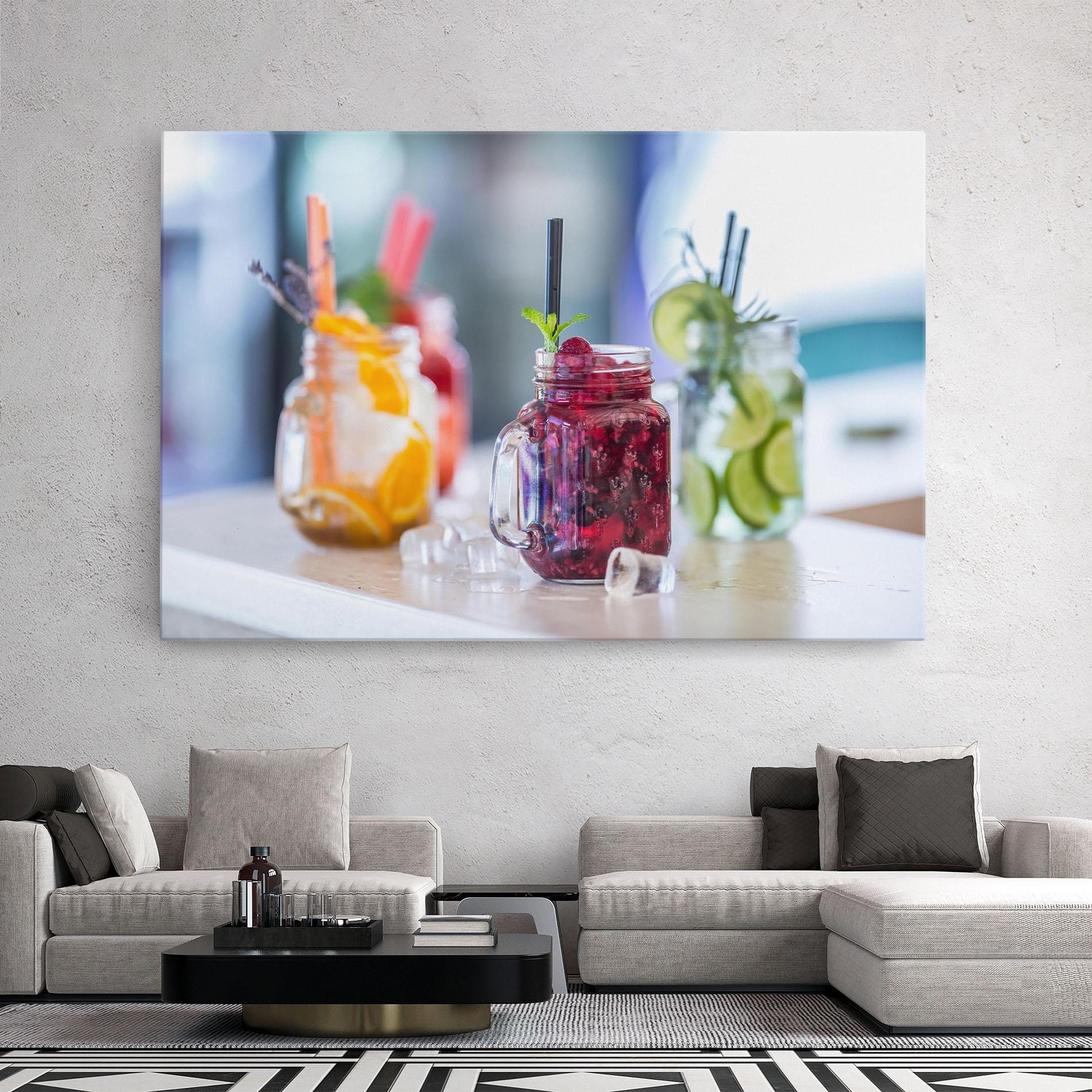 Leinwandbild Orange Lime Lemonades mockup 2