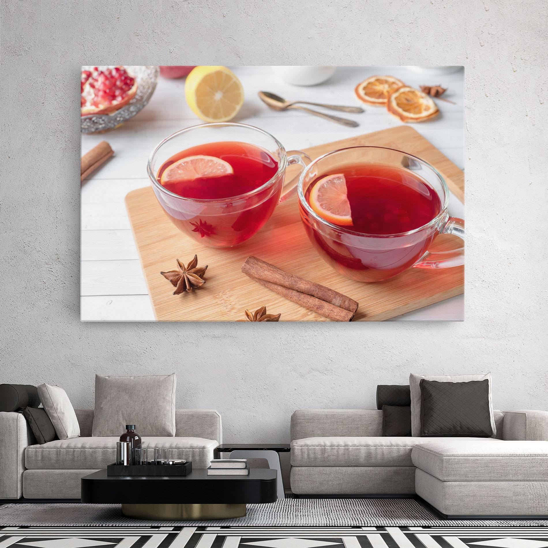 Leinwandbild Pomegranate Lemon mockup 2