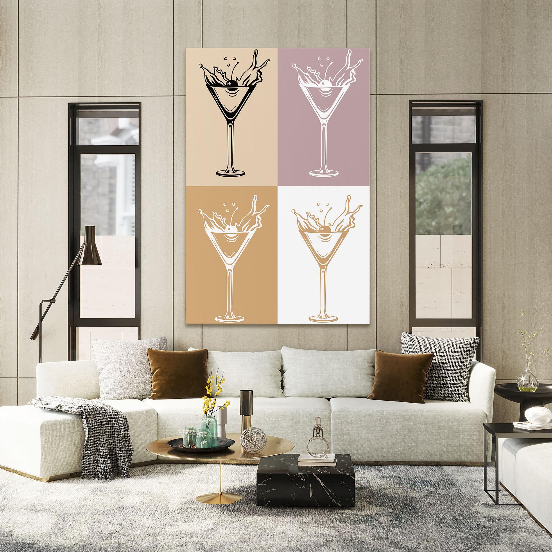 Leinwandbild Drinks Mix mockup 2