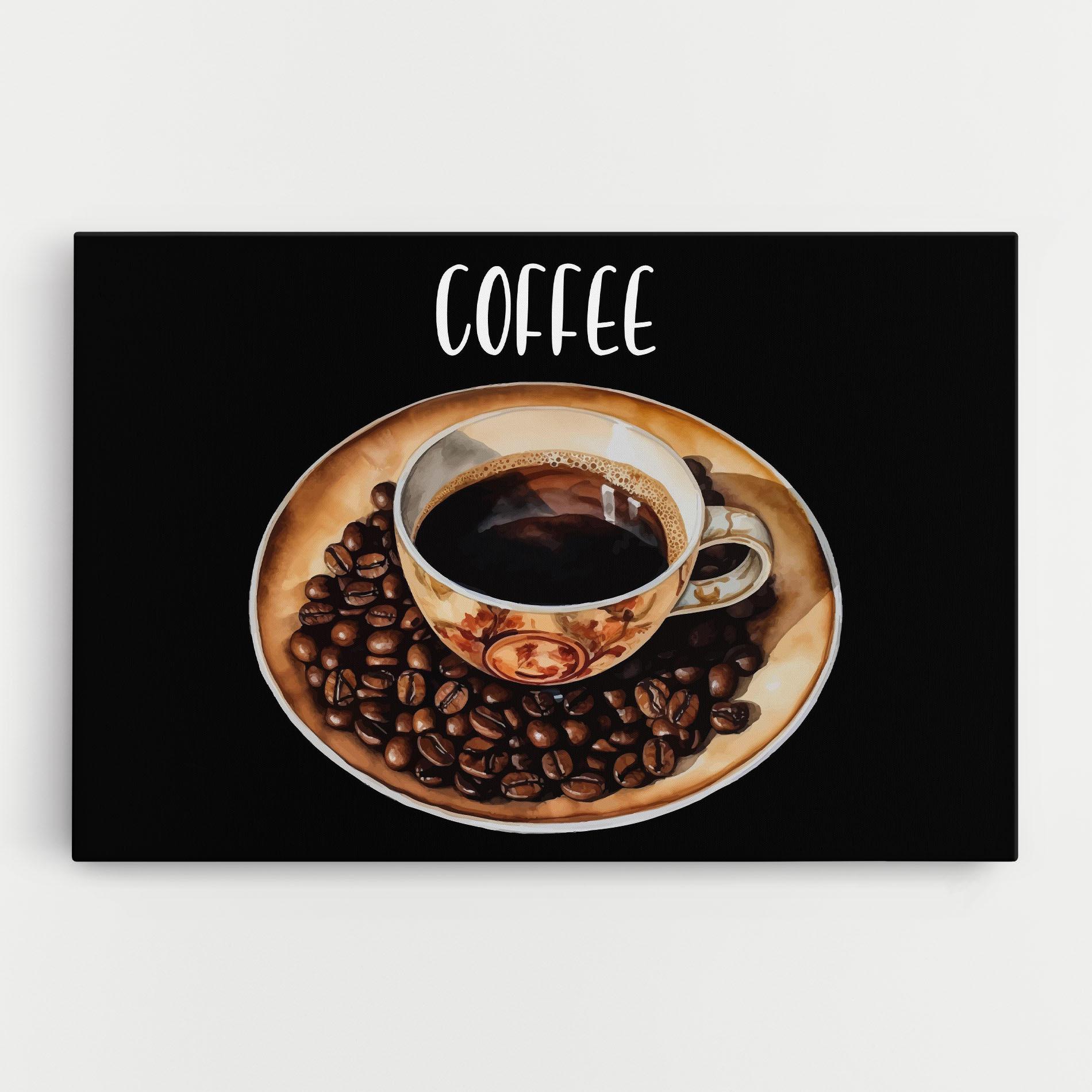 Leinwandbild Coffe Art mockup 0