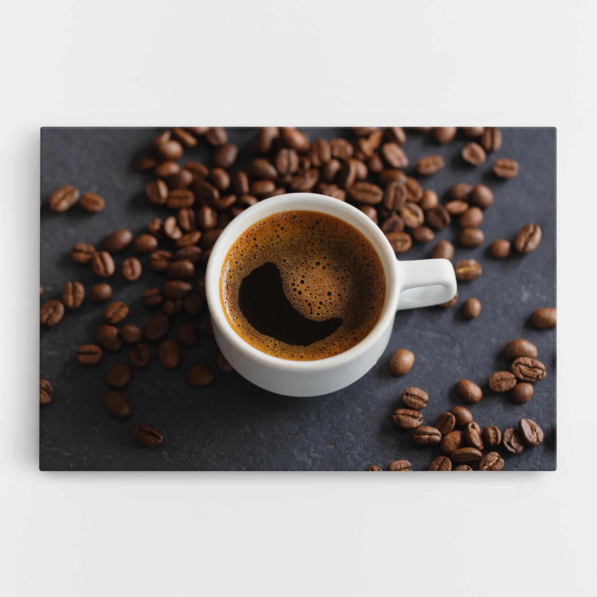Leinwandbild Espresso Close Up mockup 0