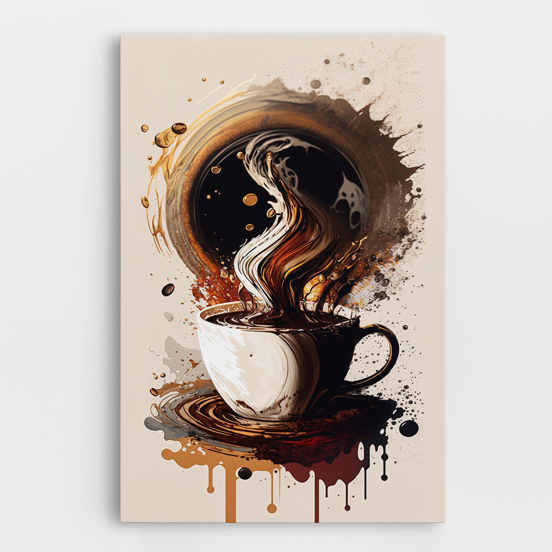 Leinwandbild Coffee Art mockup 0