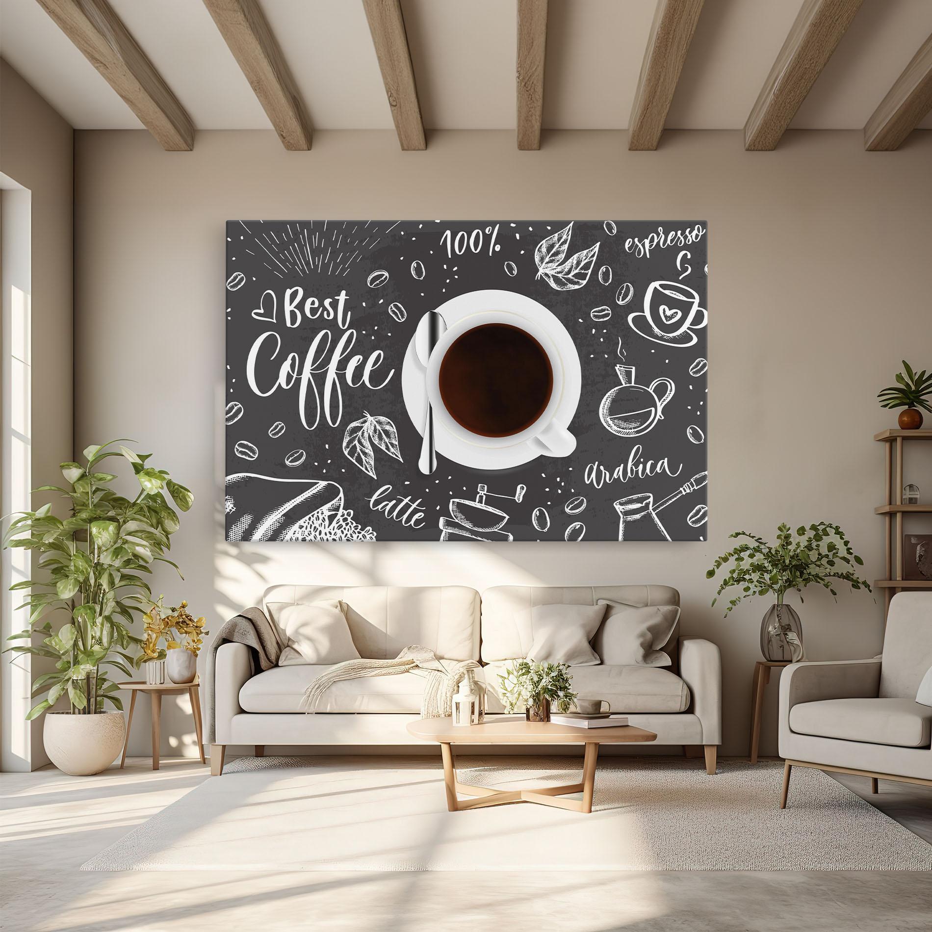 Leinwandbild Best Coffee mockup 6