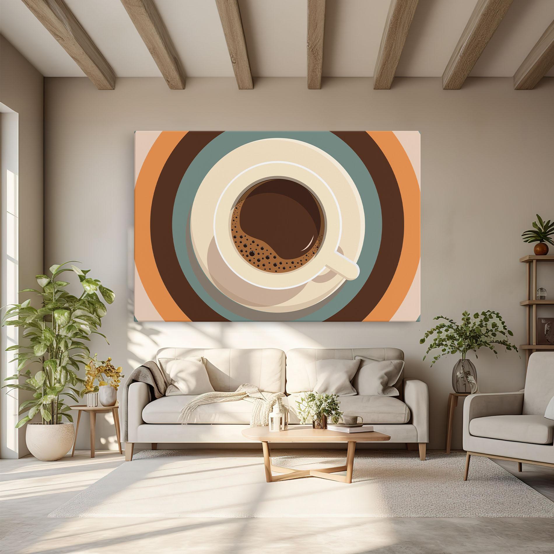 Leinwandbild Coffee Cup mockup 6