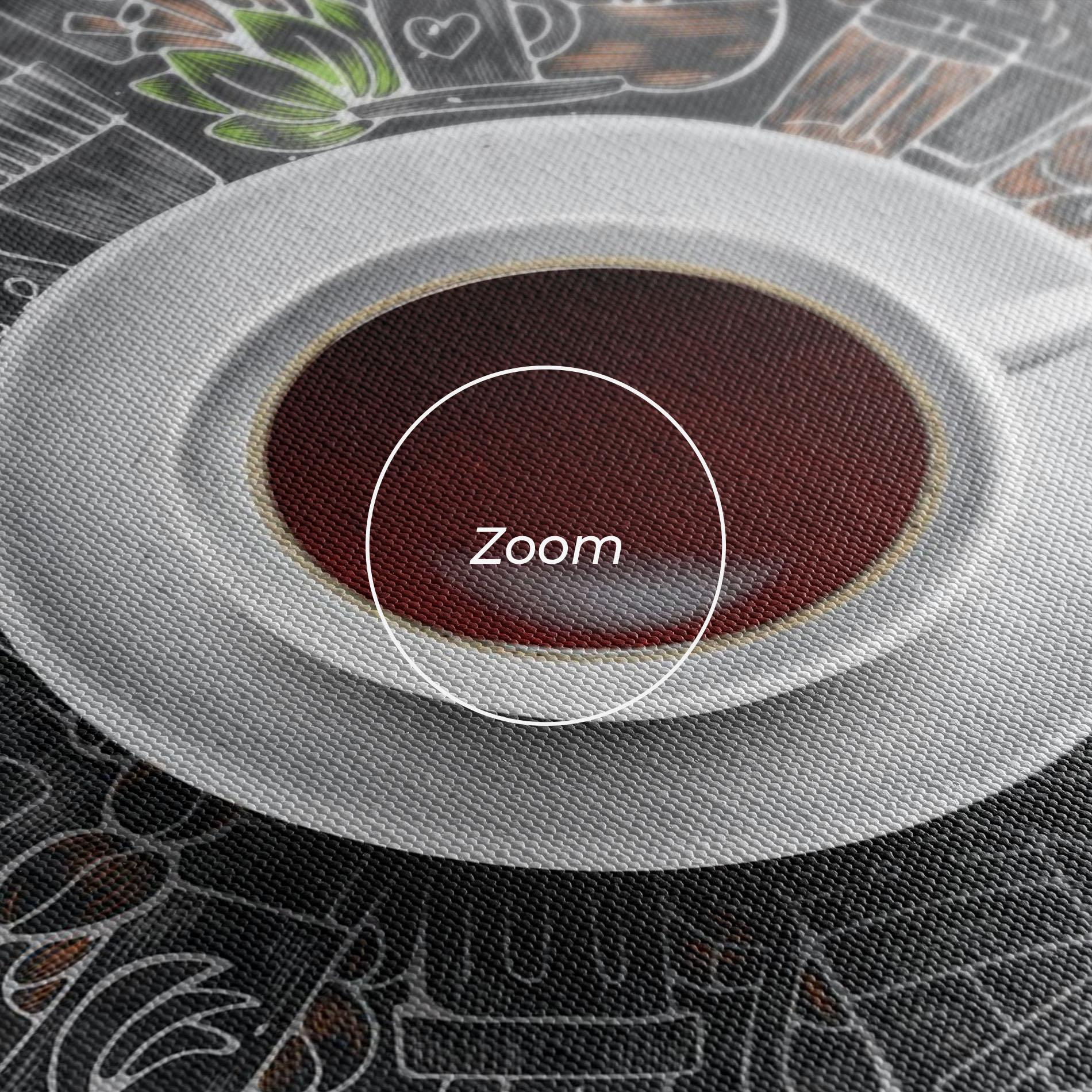 Leinwandbild Black Board Coffee mockup 3