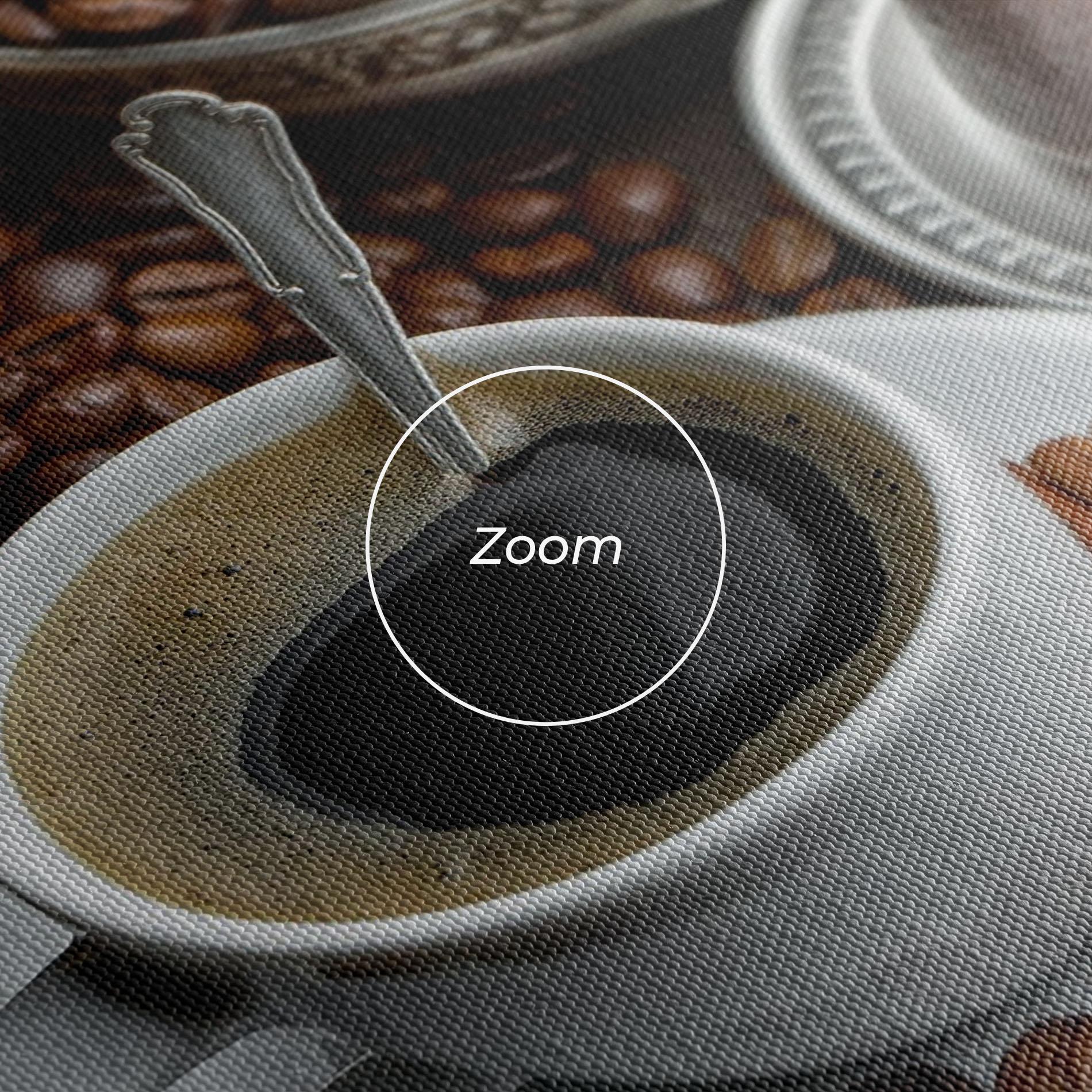 Leinwandbild Black Coffee Bean mockup 3
