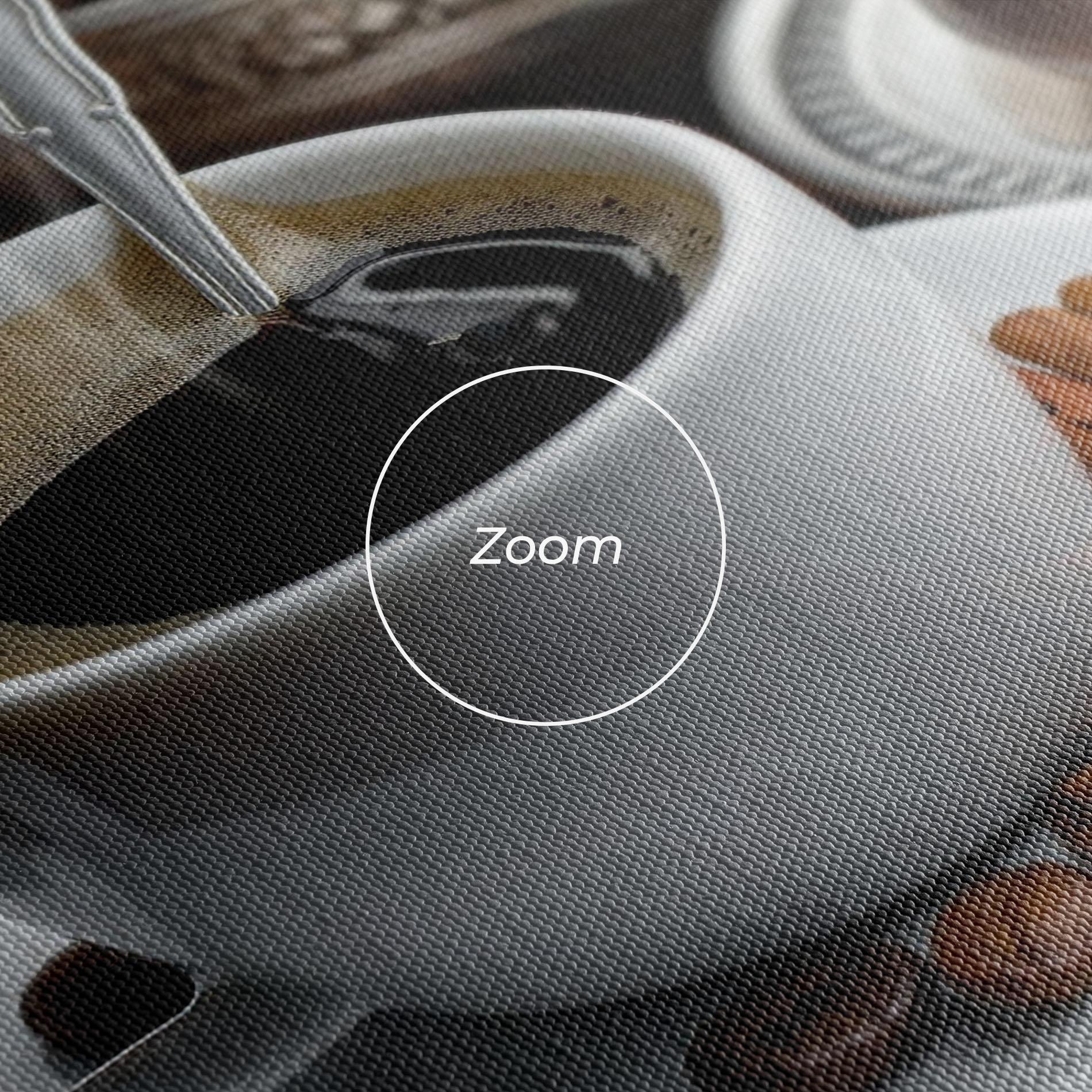 Leinwandbild Black Coffee Beans mockup 3