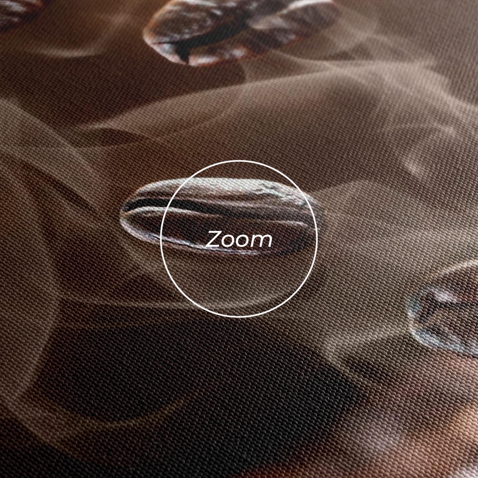 Leinwandbild Close Up Falling Beans mockup 3