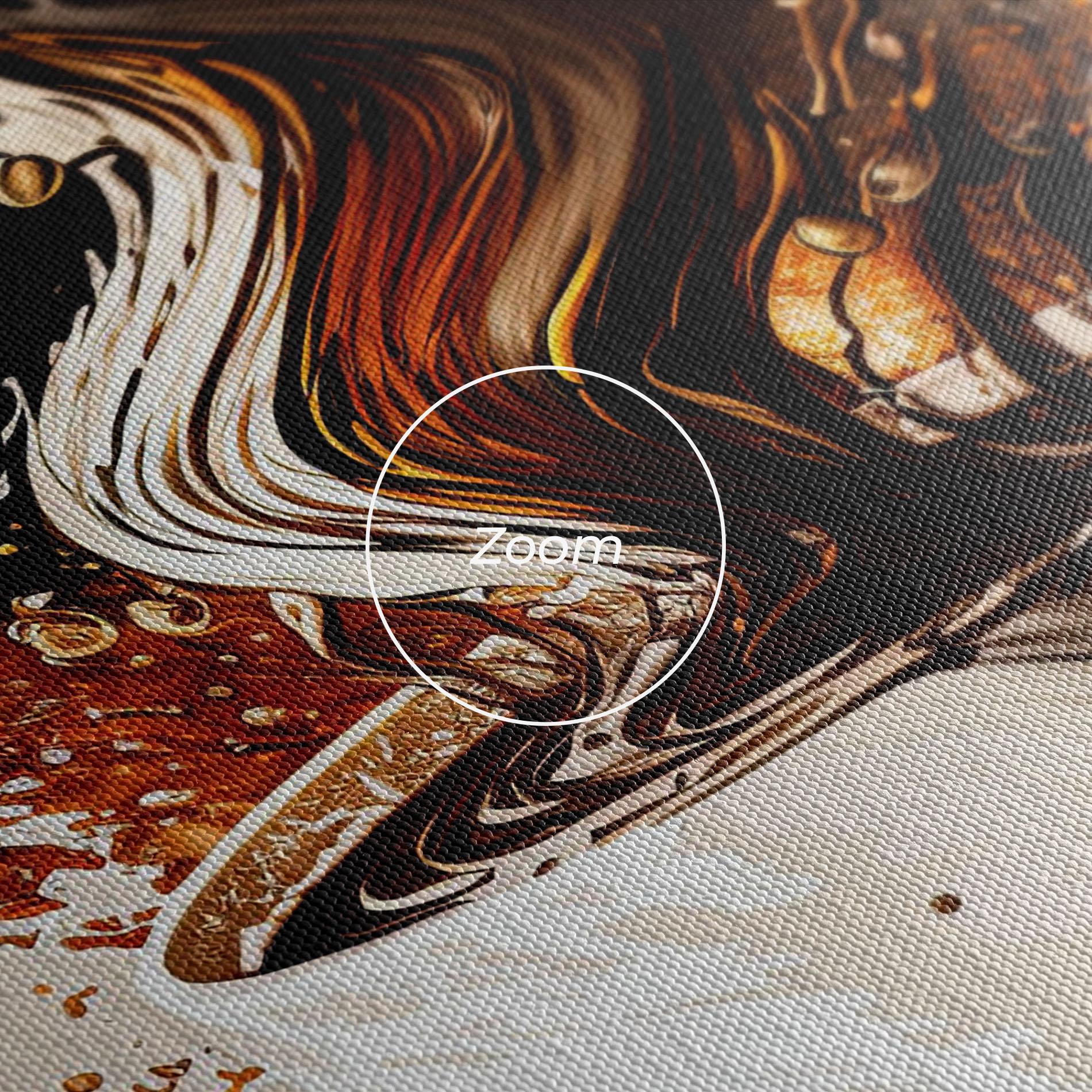 Leinwandbild Coffee Art mockup 3