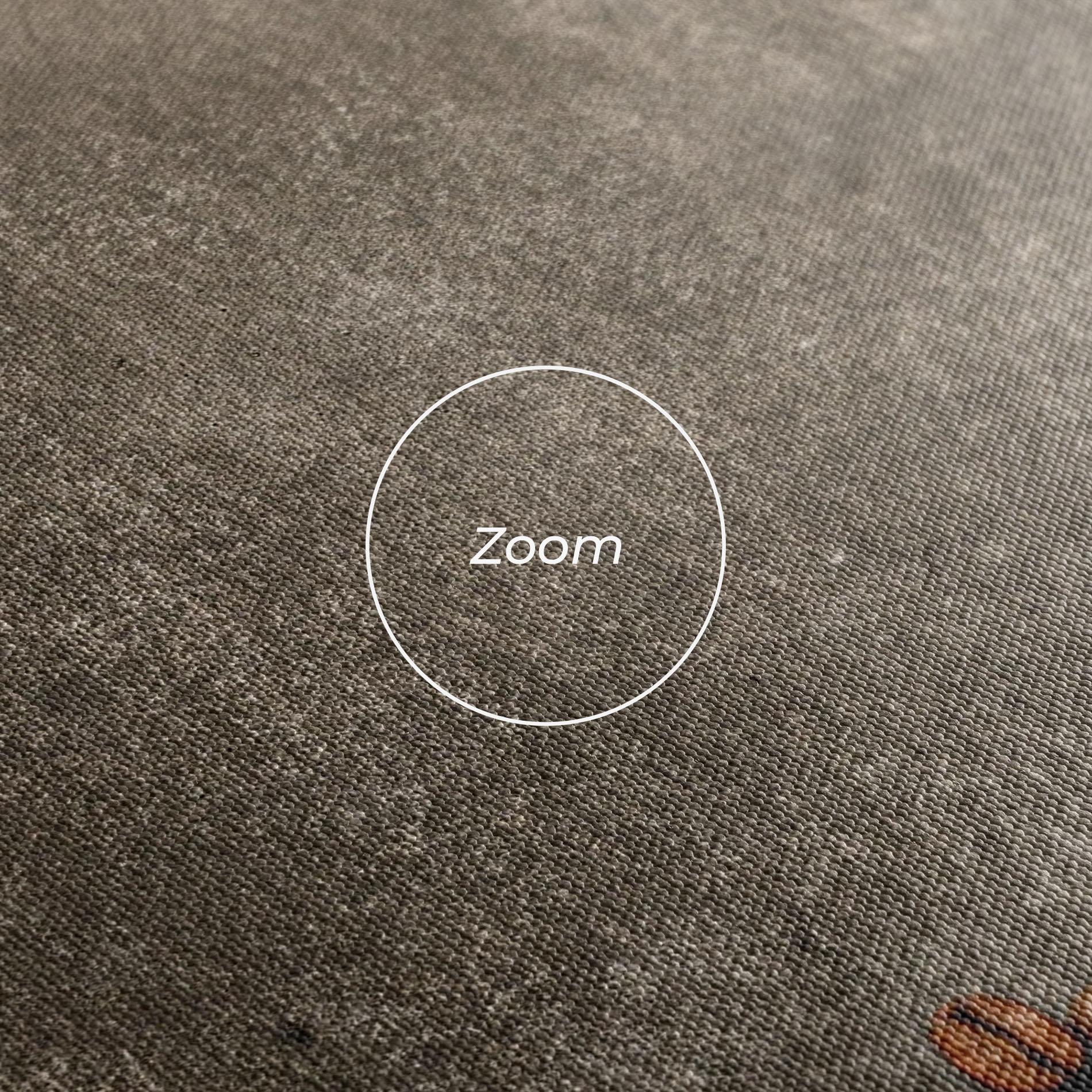 Leinwandbild Coffee On Grey Table mockup 3