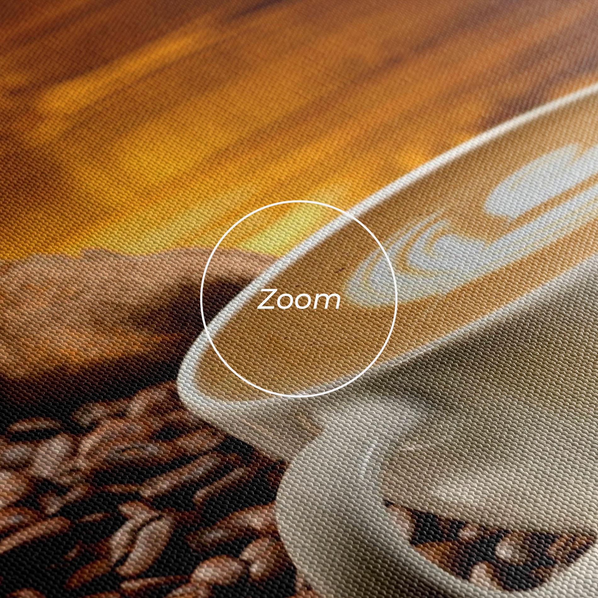 Leinwandbild Latte Coffee mockup 3