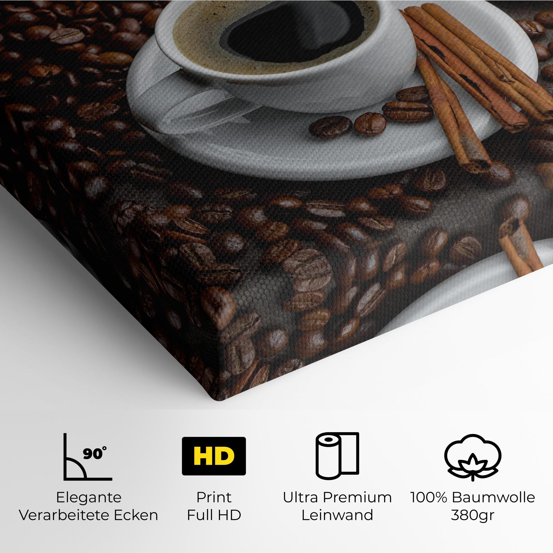 Leinwandbild Black Coffee Bean mockup 4