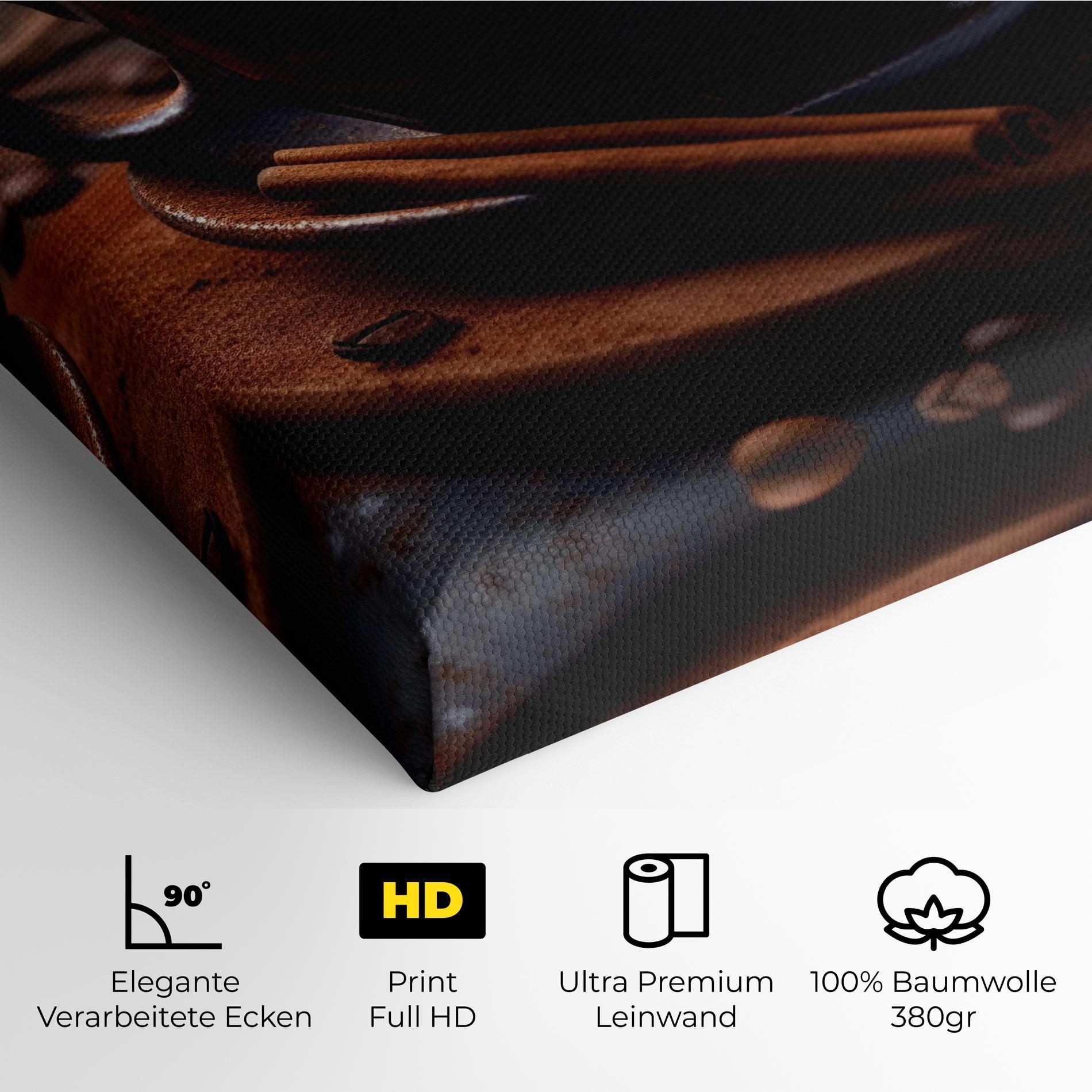 Leinwandbild Cinnamon Coffee Cup mockup 4