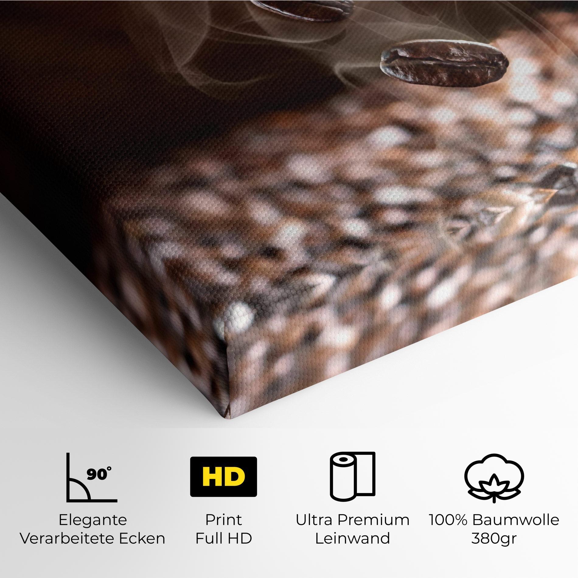 Leinwandbild Close Up Falling Beans mockup 4