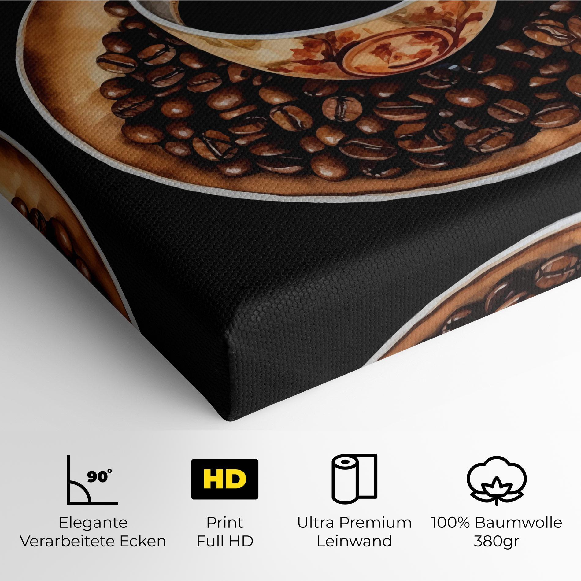 Leinwandbild Coffe Art mockup 4