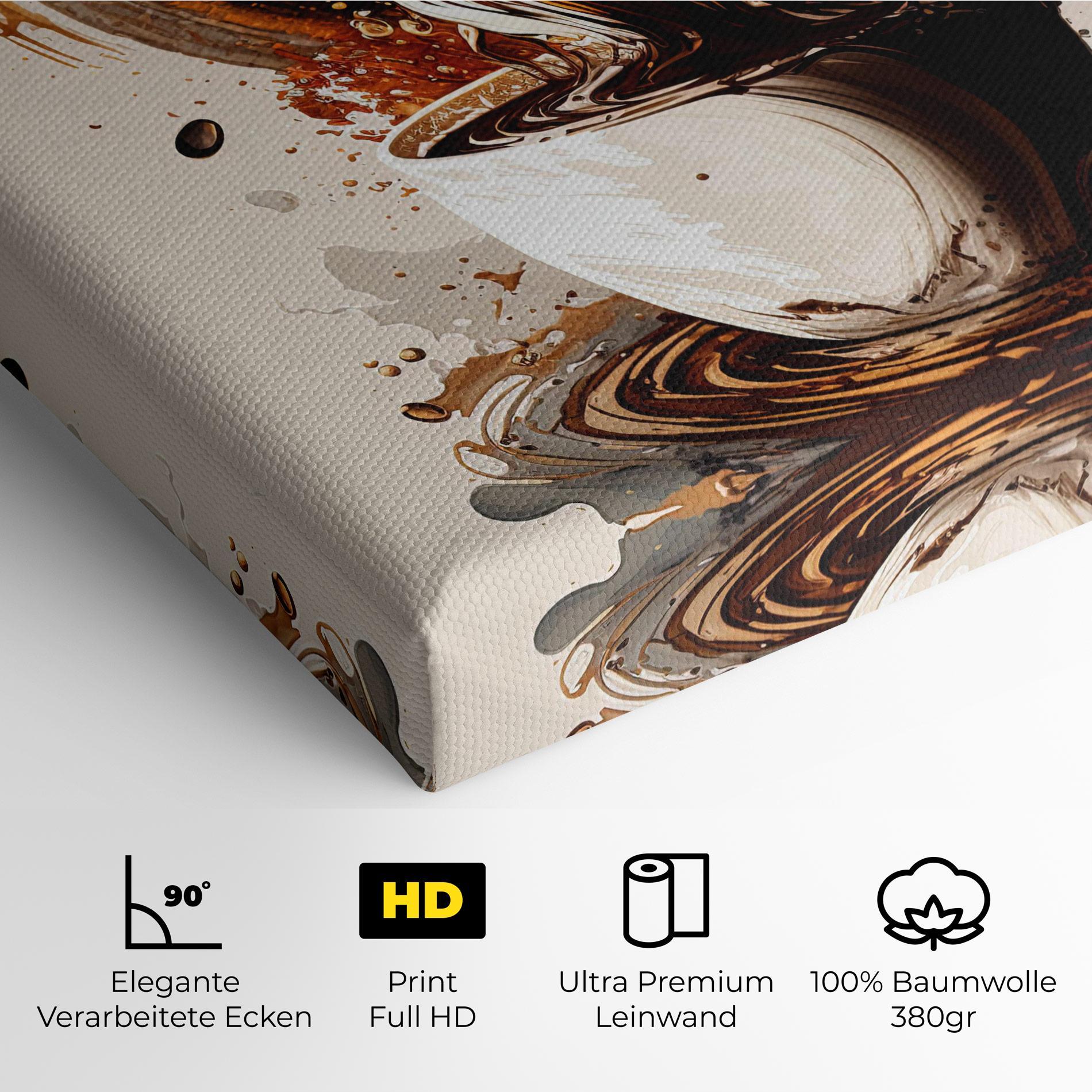 Leinwandbild Coffee Art mockup 4