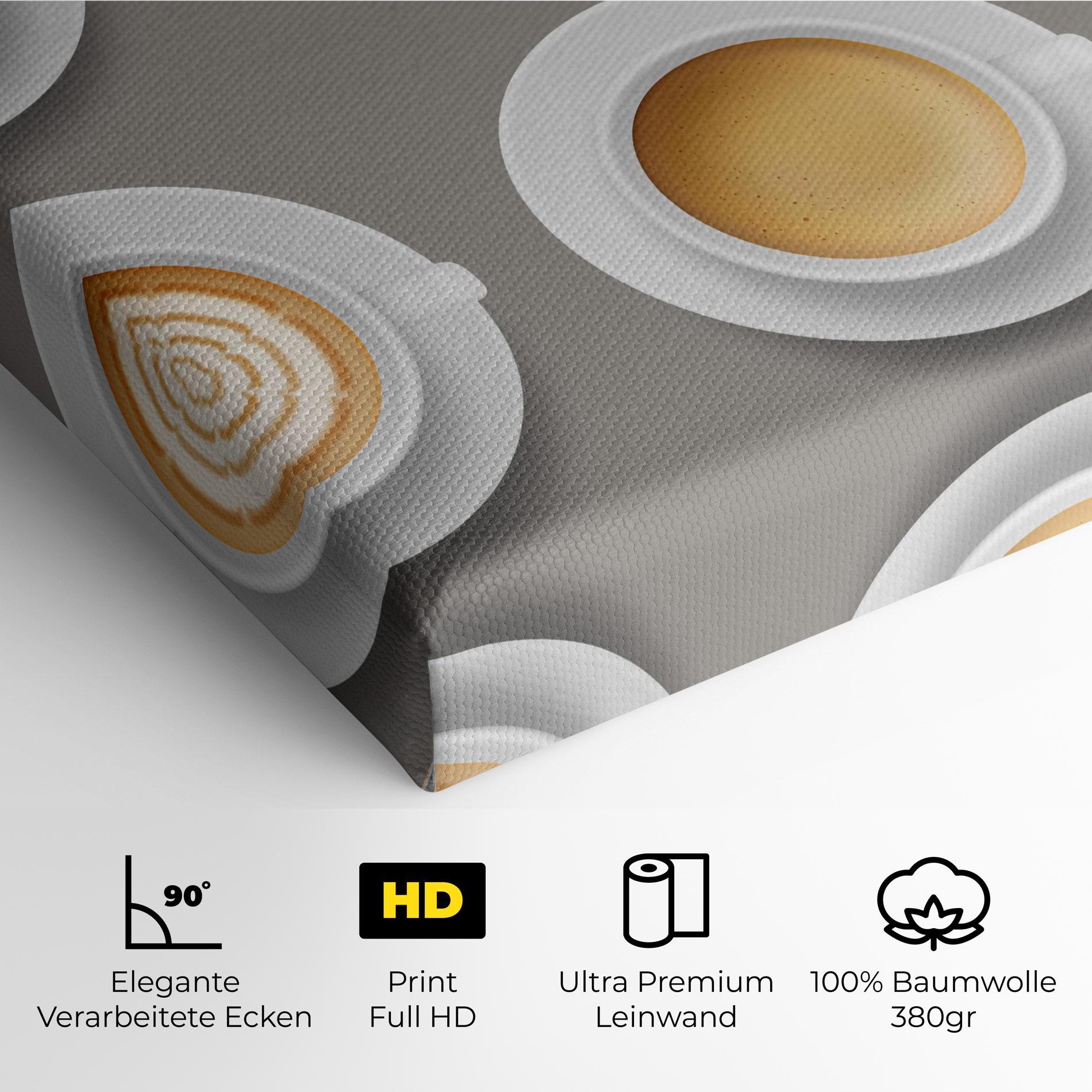 Leinwandbild Coffee Cups Mix mockup 4