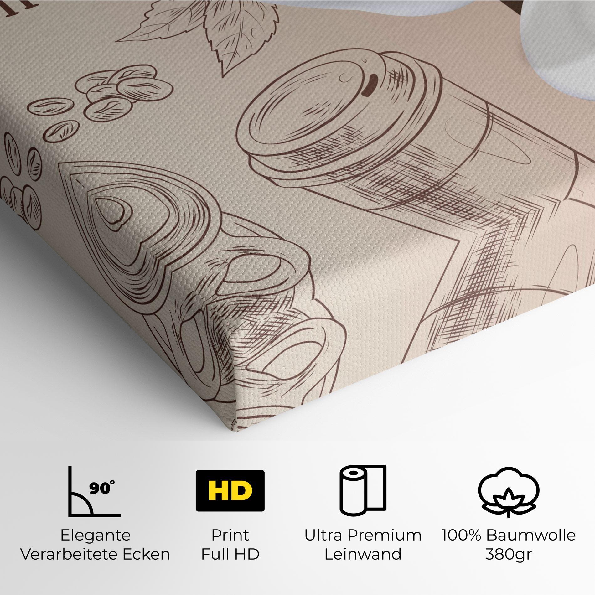 Leinwandbild Coffee Time mockup 4