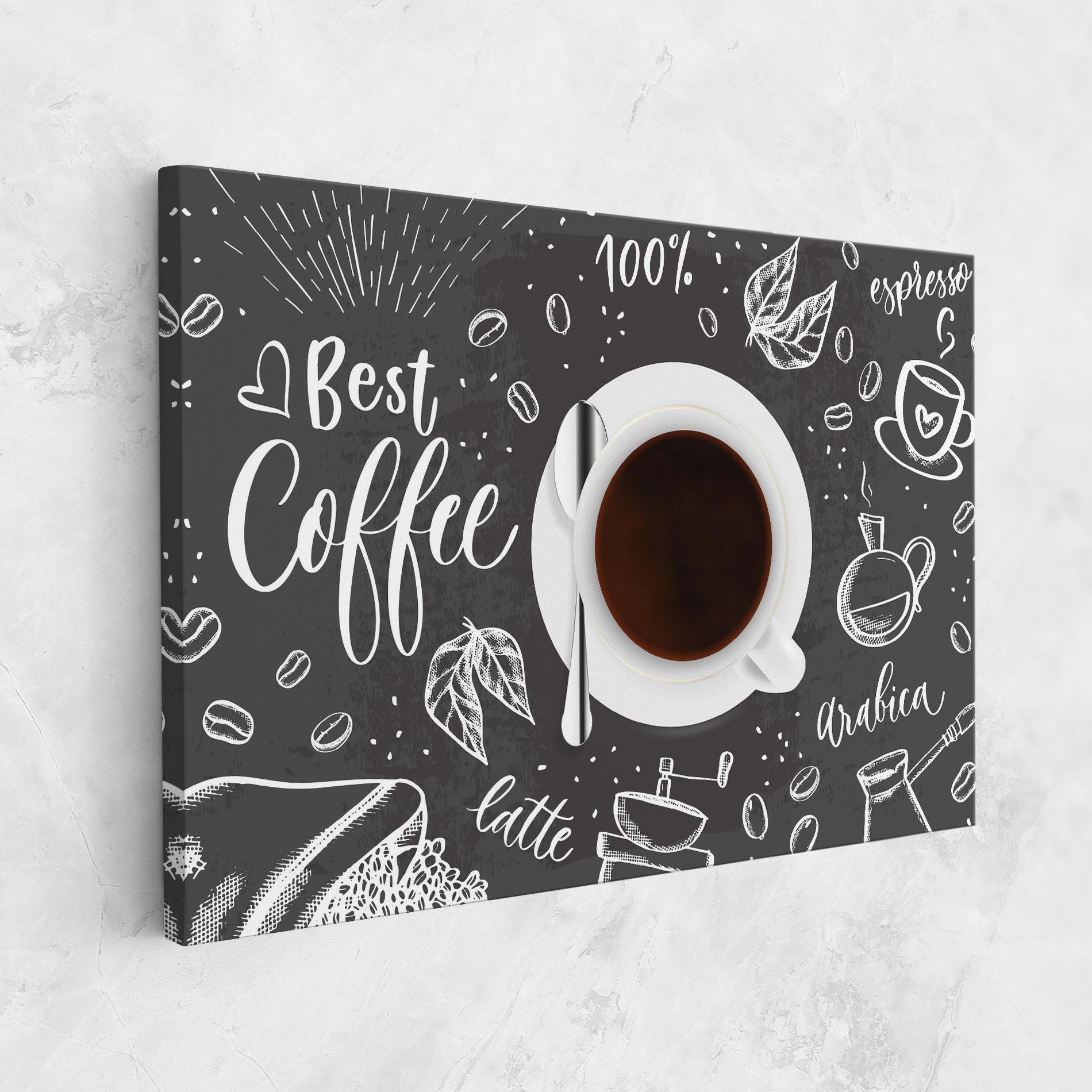 Leinwandbild Best Coffee mockup 1