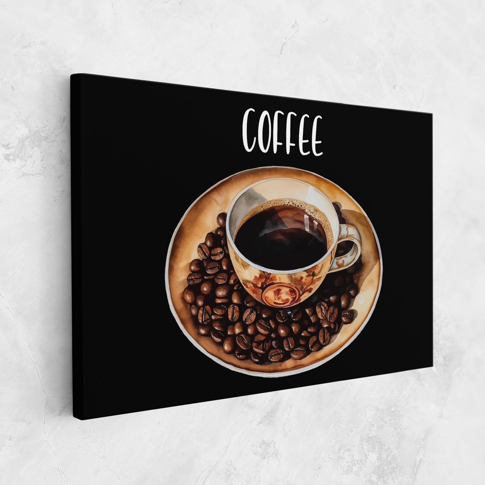Leinwandbild Coffe Art mockup 1