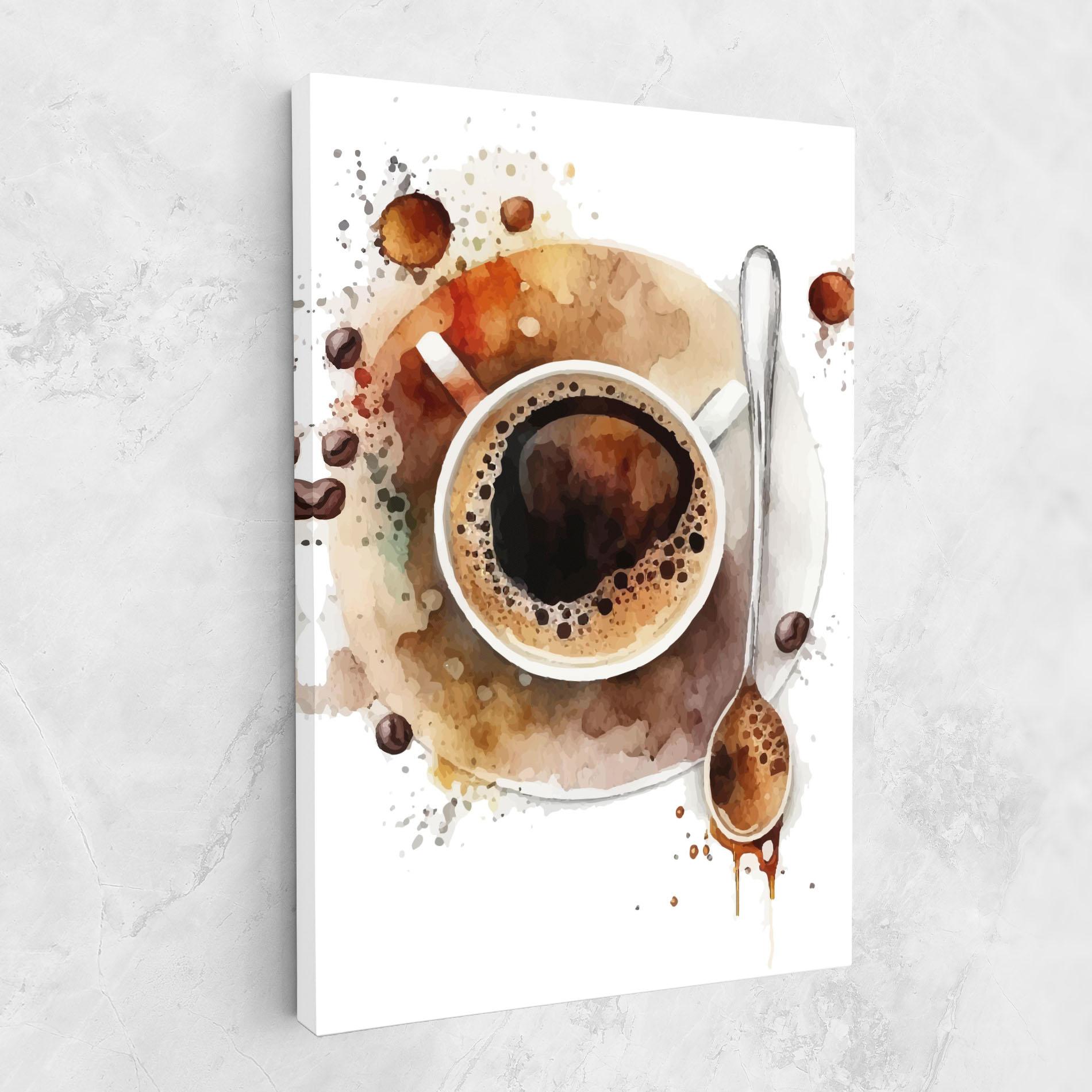 Leinwandbild Coffee Liquid mockup 1