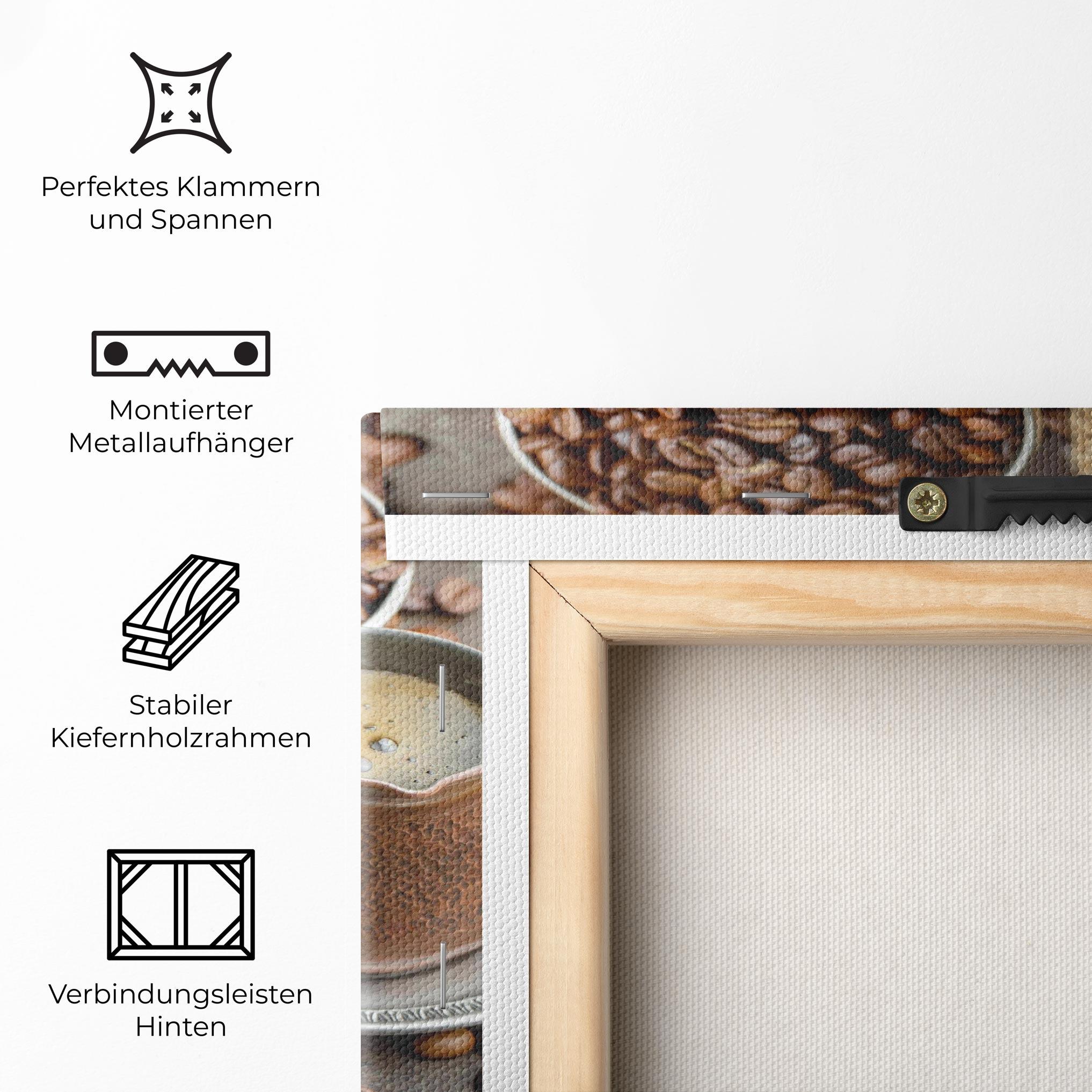 Leinwandbild Black Coffee Bean mockup 5