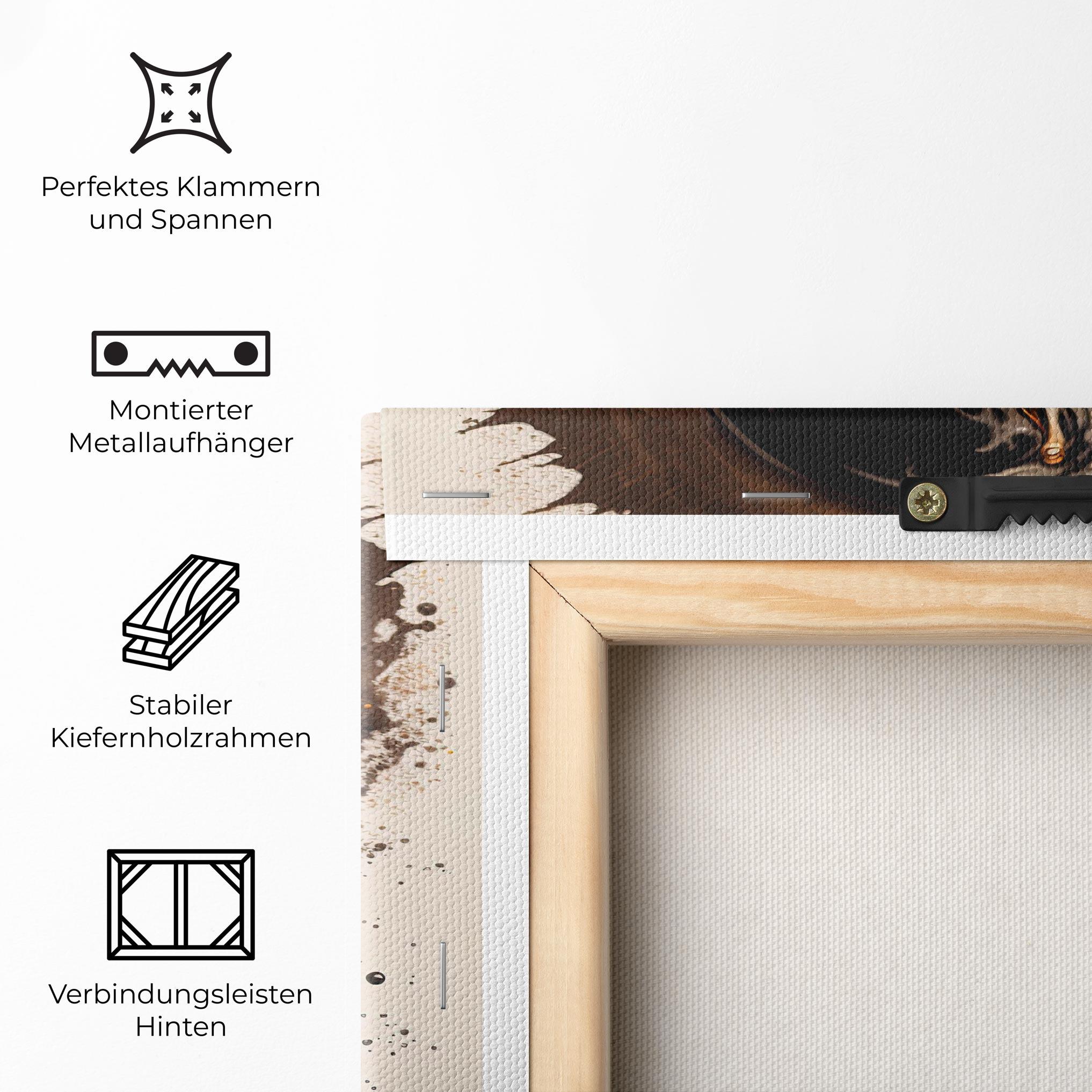 Leinwandbild Coffee Art mockup 5