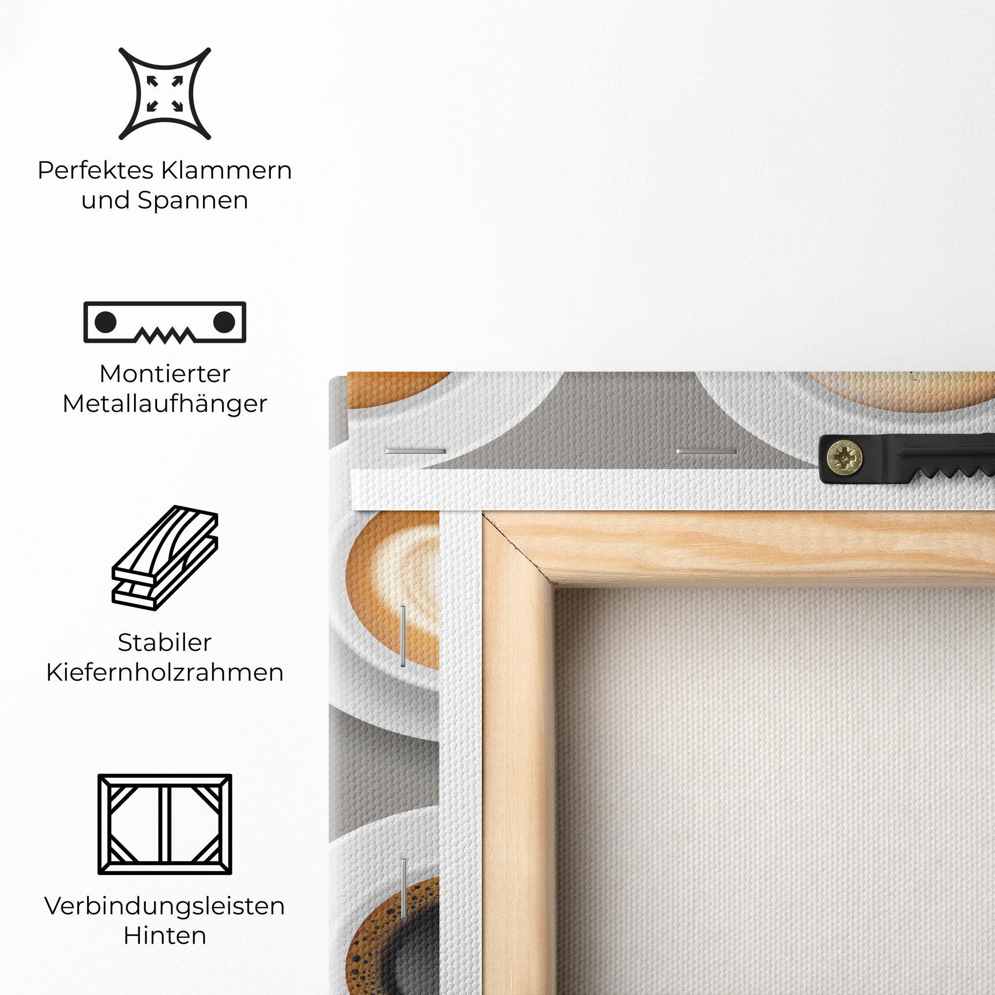 Leinwandbild Coffee Cups Mix mockup 5