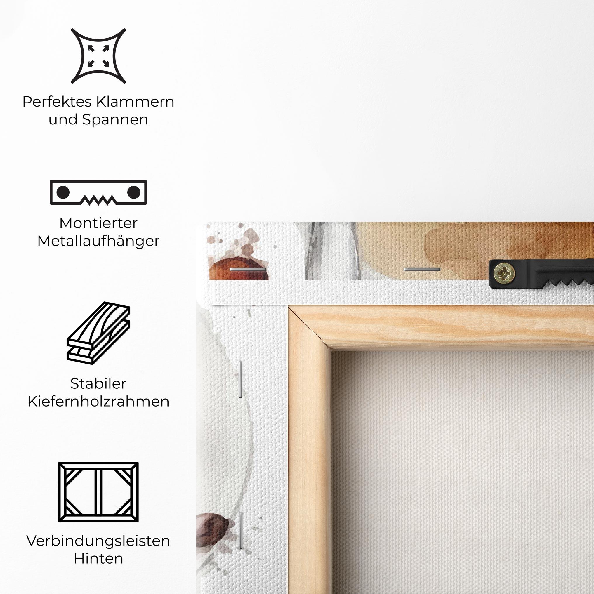 Leinwandbild Coffee Liquid mockup 5