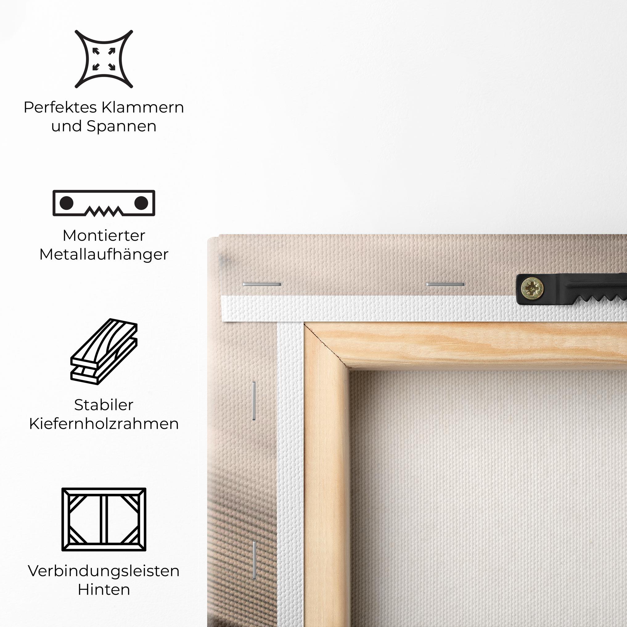 Leinwandbild Coffee On Table mockup 5